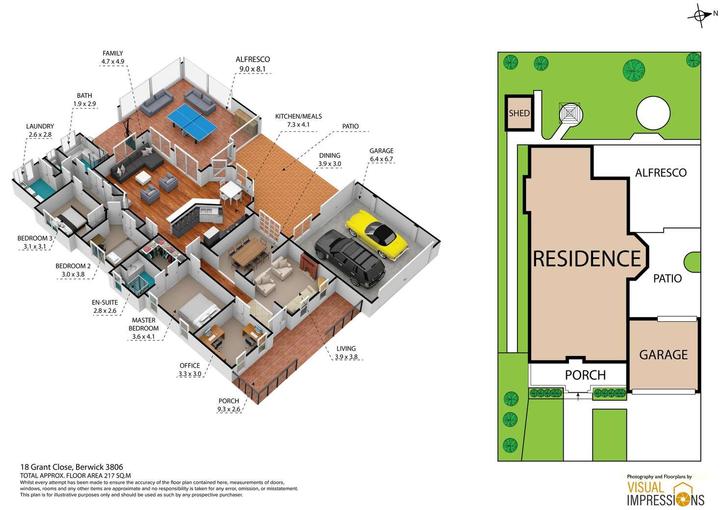 Floorplan of Homely house listing, 18 Grant Close, Berwick VIC 3806