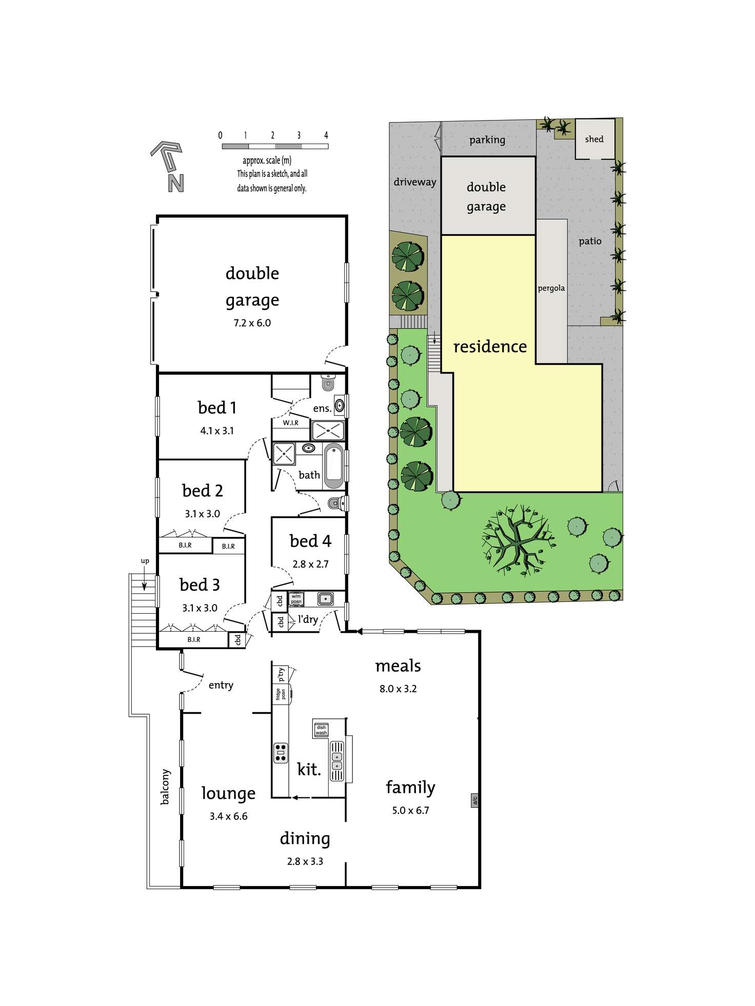 Floorplan of Homely house listing, 1 Norfolk Circuit, Doncaster VIC 3108