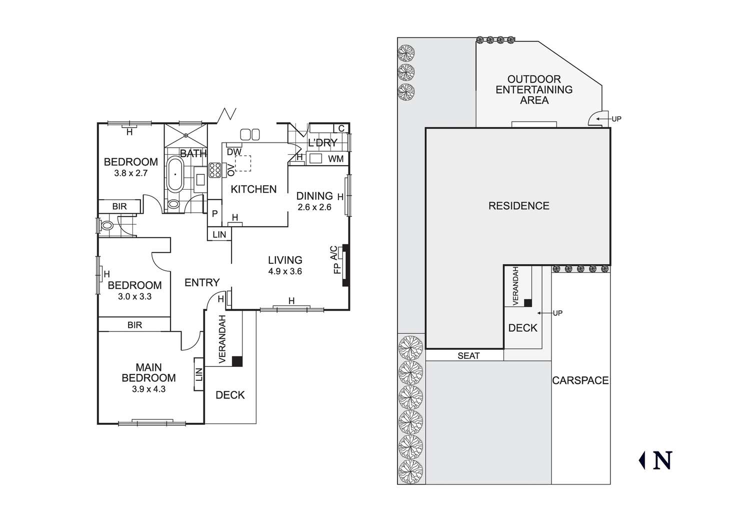 Floorplan of Homely townhouse listing, 1/20 Southern Road, Mentone VIC 3194