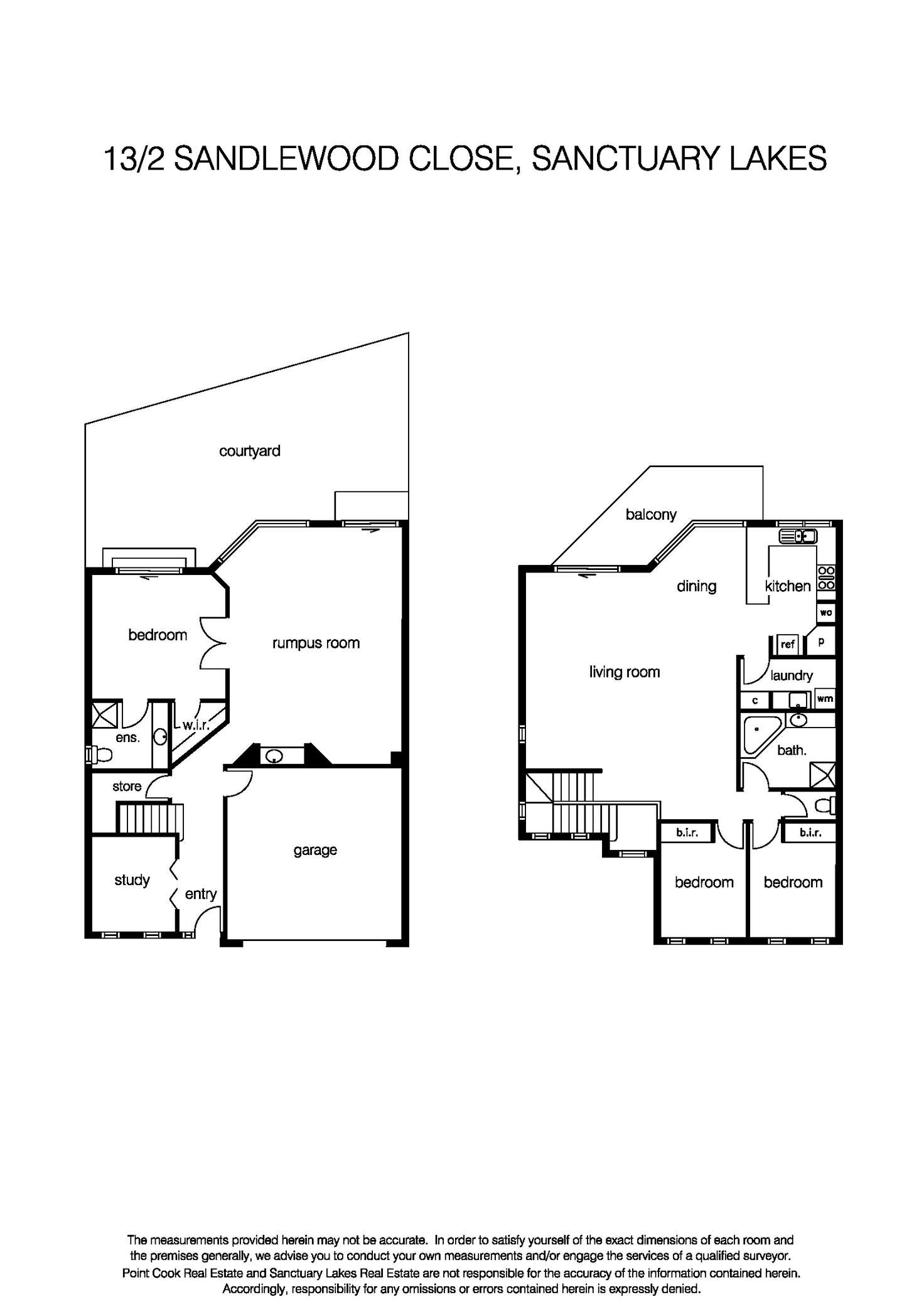 Floorplan of Homely unit listing, 13/2 Sandlewood Lane, Sanctuary Lakes VIC 3030