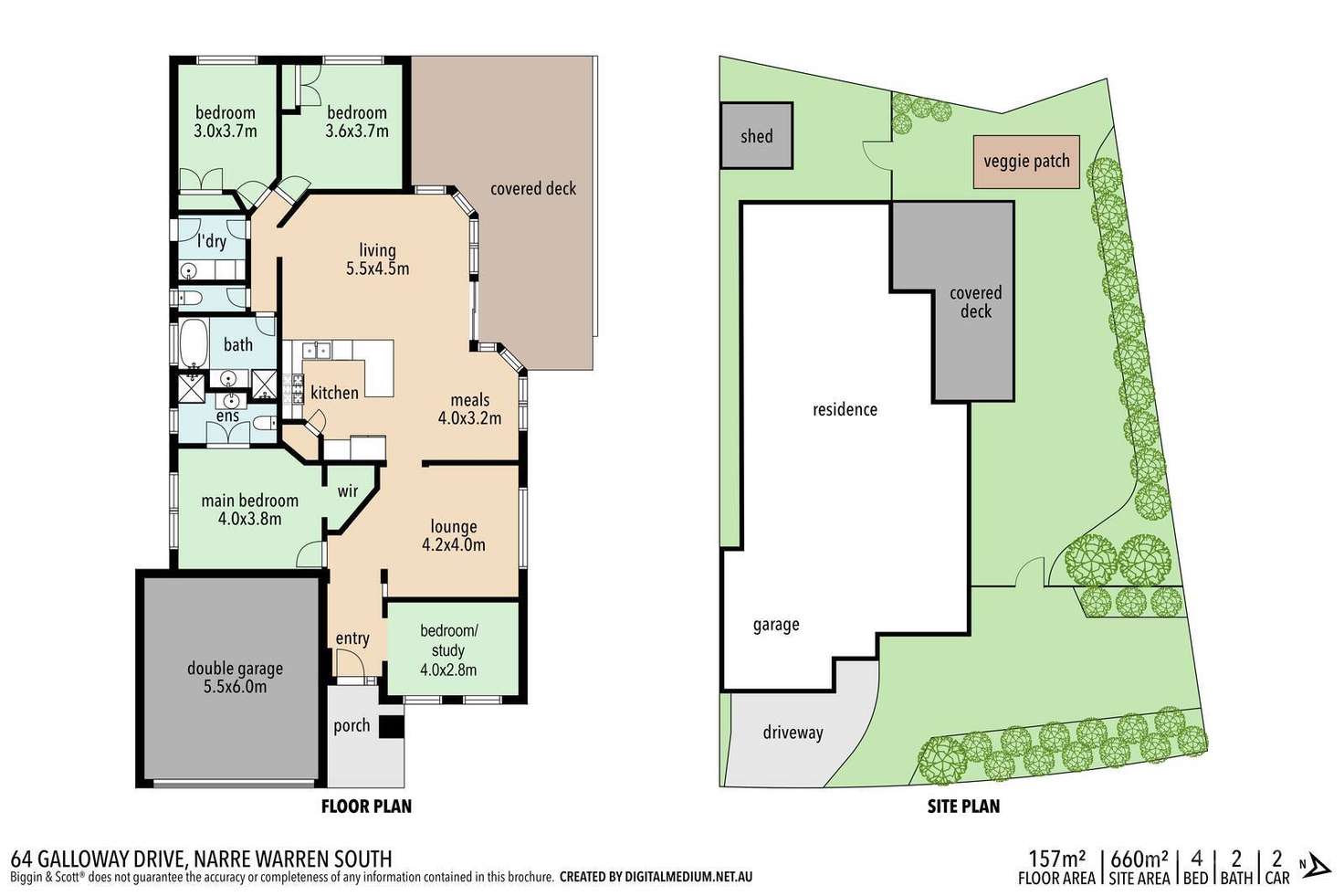 Floorplan of Homely house listing, 64 Galloway Drive, Narre Warren South VIC 3805