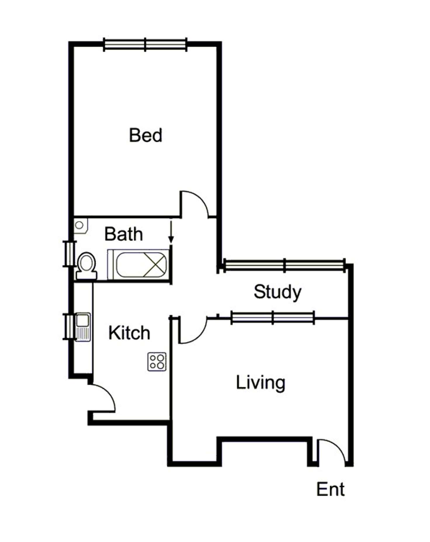 Floorplan of Homely apartment listing, 11/26-28 Dalgety Street, St Kilda VIC 3182