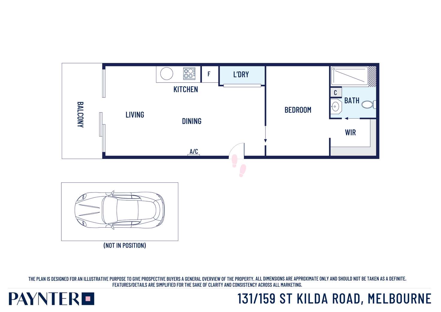 Floorplan of Homely apartment listing, 131/539 St Kilda Road, Melbourne VIC 3004