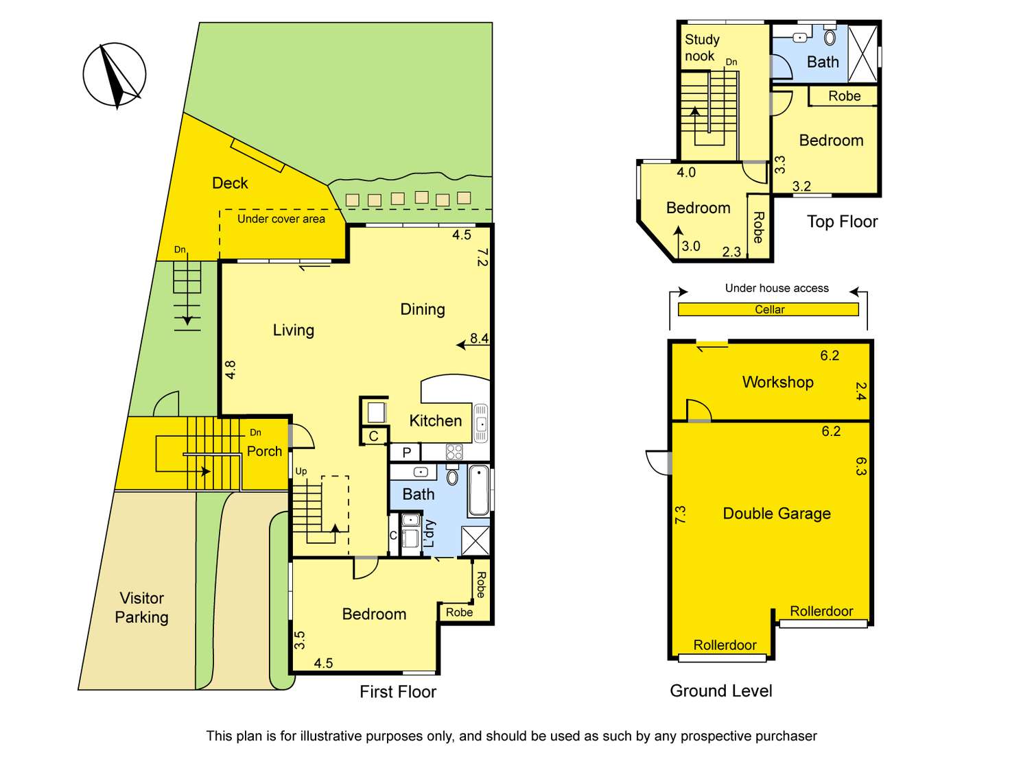 Floorplan of Homely townhouse listing, 4/72 Diamond Creek Road, Greensborough VIC 3088