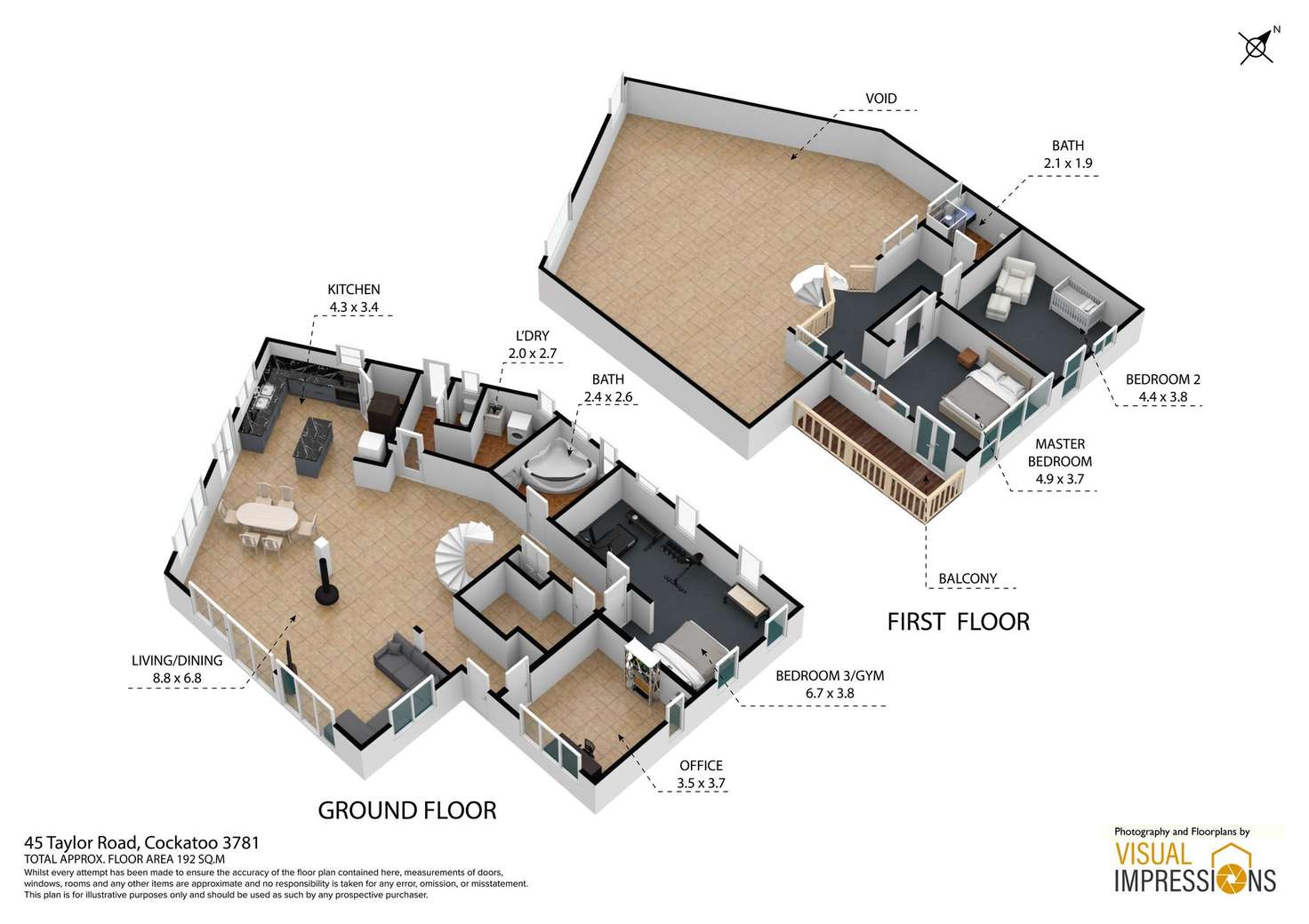 Floorplan of Homely house listing, 45 Taylor Road, Cockatoo VIC 3781