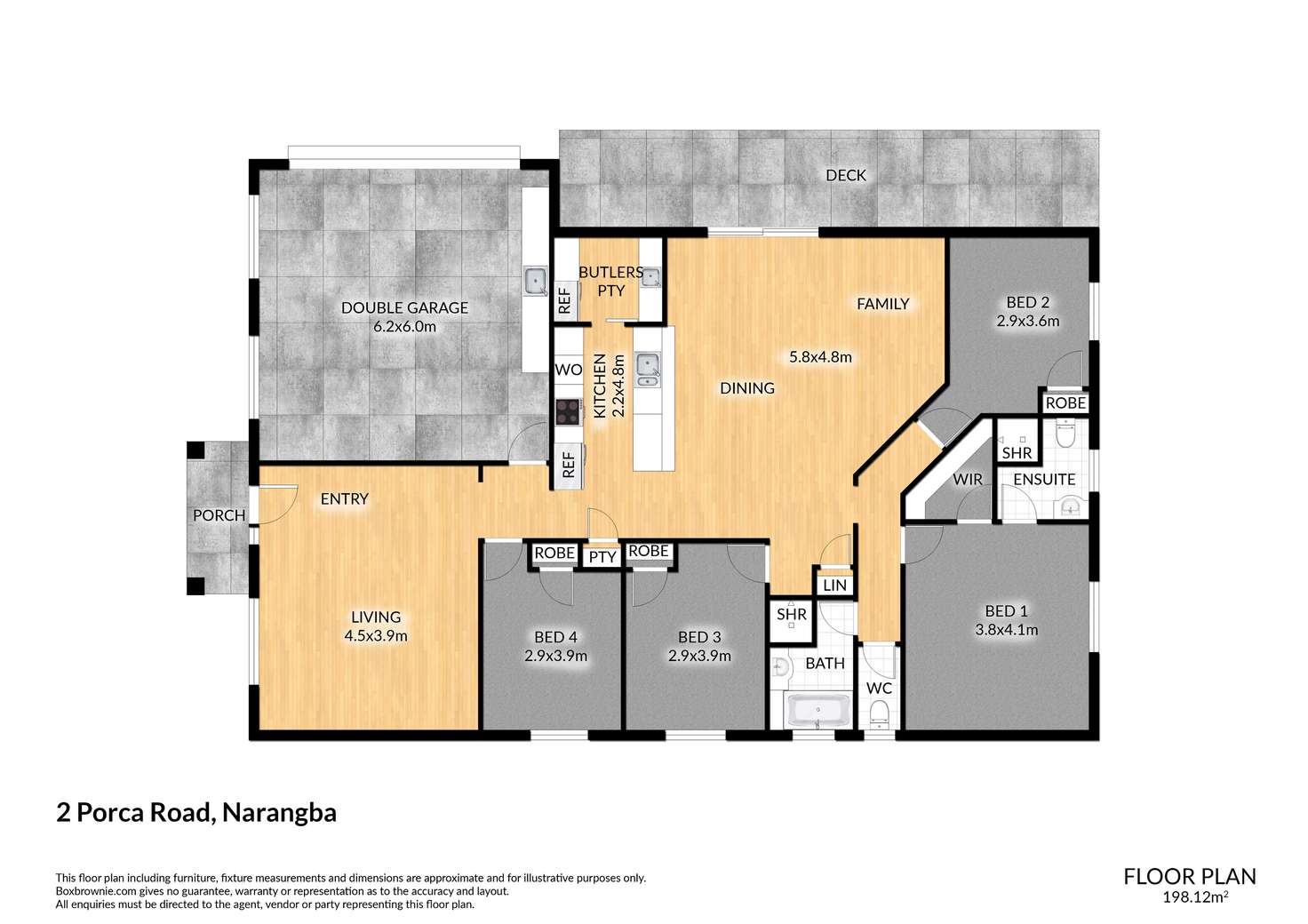 Floorplan of Homely house listing, 2 Porca Road, Narangba QLD 4504