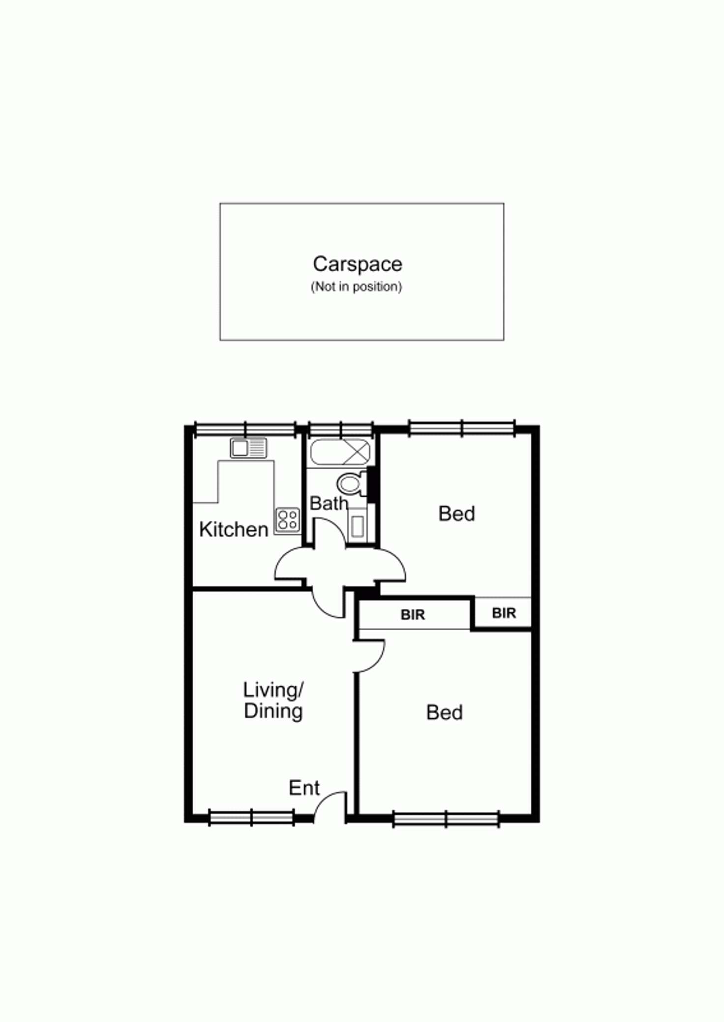 Floorplan of Homely apartment listing, 10/373 Neerim Road, Carnegie VIC 3163