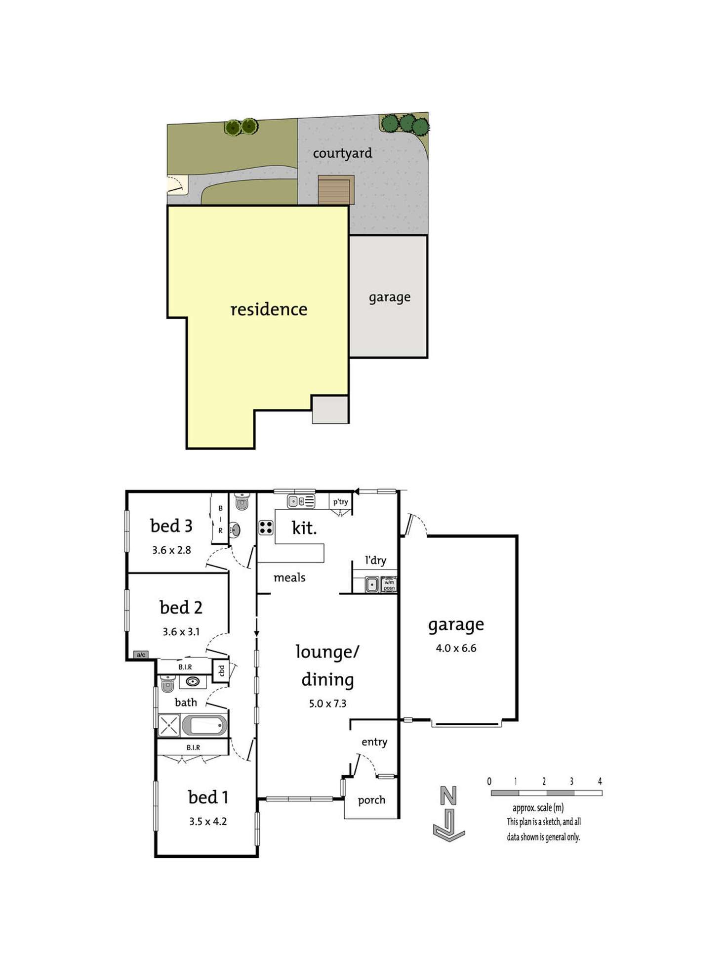 Floorplan of Homely unit listing, 1/490 Mitcham Road, Mitcham VIC 3132