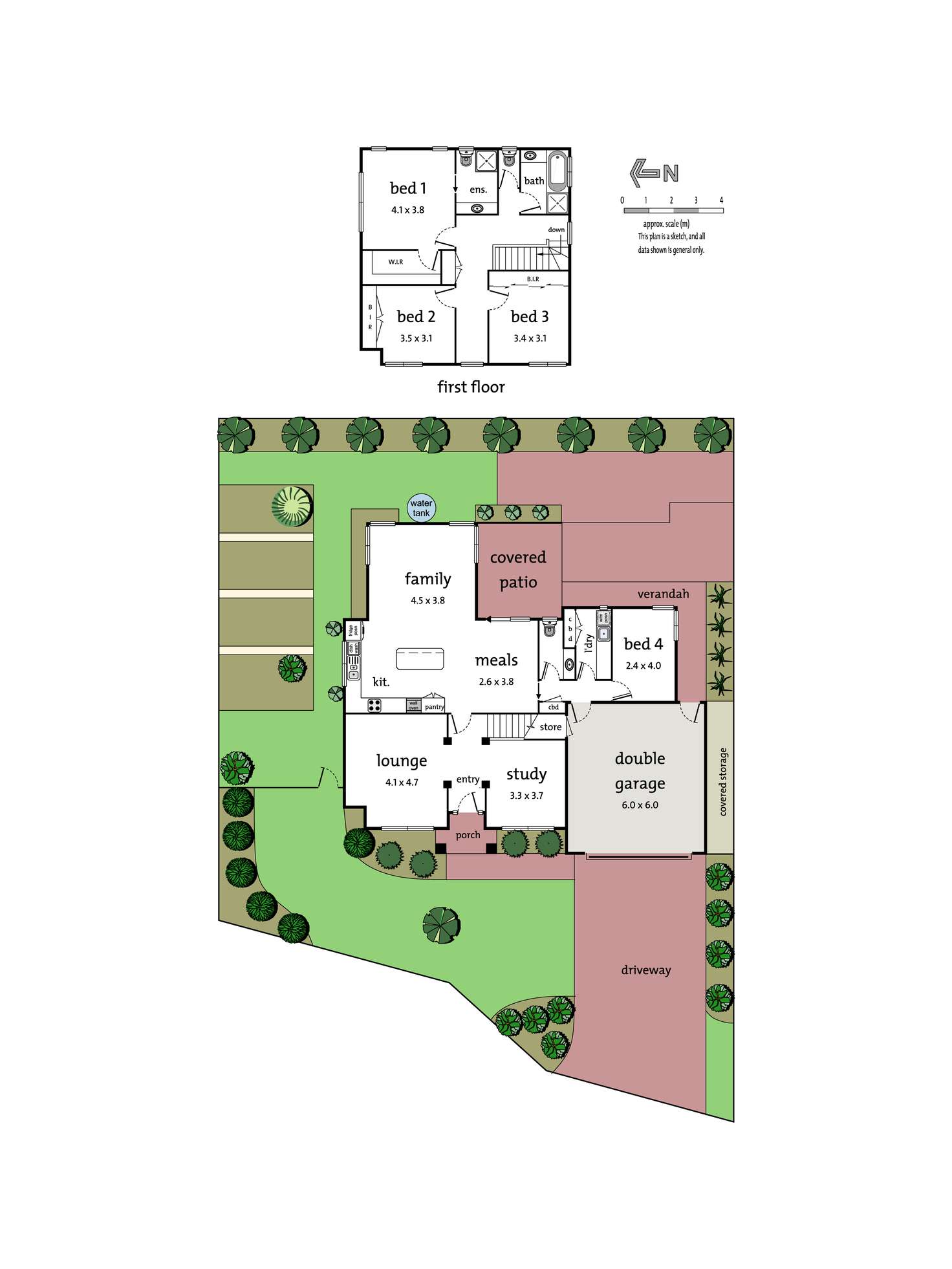 Floorplan of Homely house listing, 1 Parkhill Court, Donvale VIC 3111