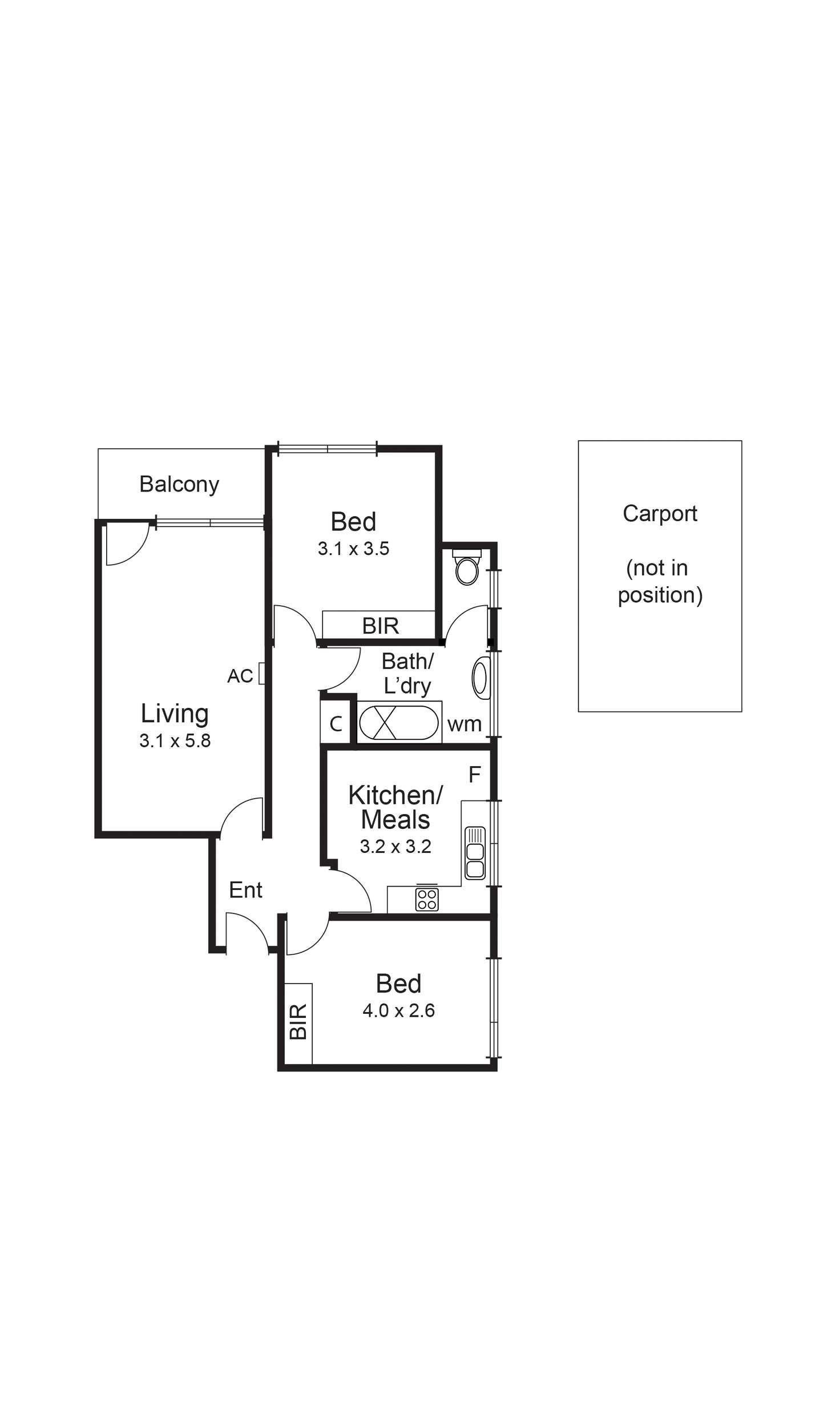 Floorplan of Homely apartment listing, 8/10 St Huberts Road, Carnegie VIC 3163