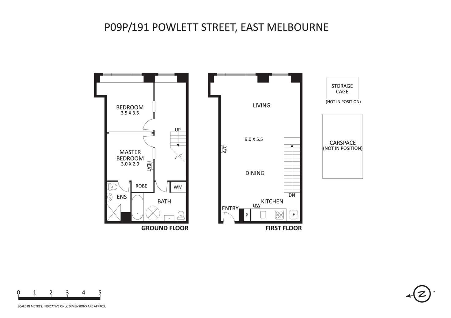 Floorplan of Homely apartment listing, P09P/191 Powlett Street, East Melbourne VIC 3002