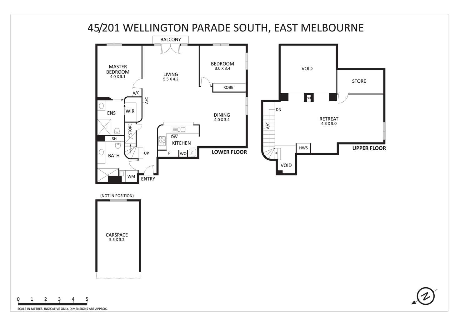 Floorplan of Homely apartment listing, 45/201 Wellington Parade South, East Melbourne VIC 3002