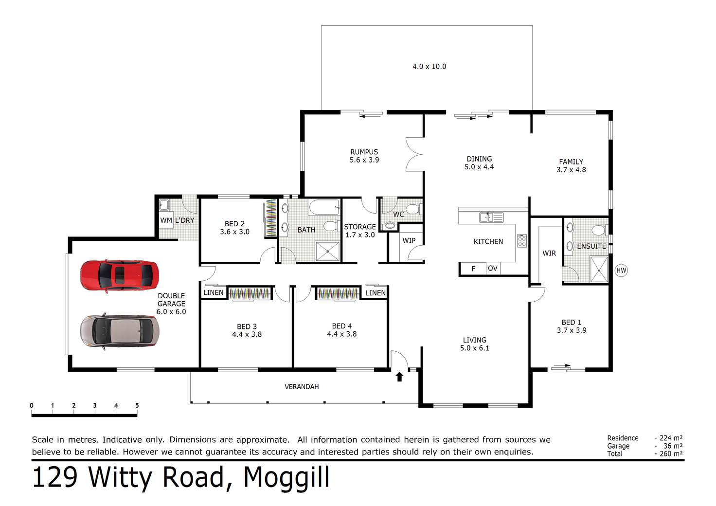 Floorplan of Homely house listing, 129 Witty Road, Moggill QLD 4070
