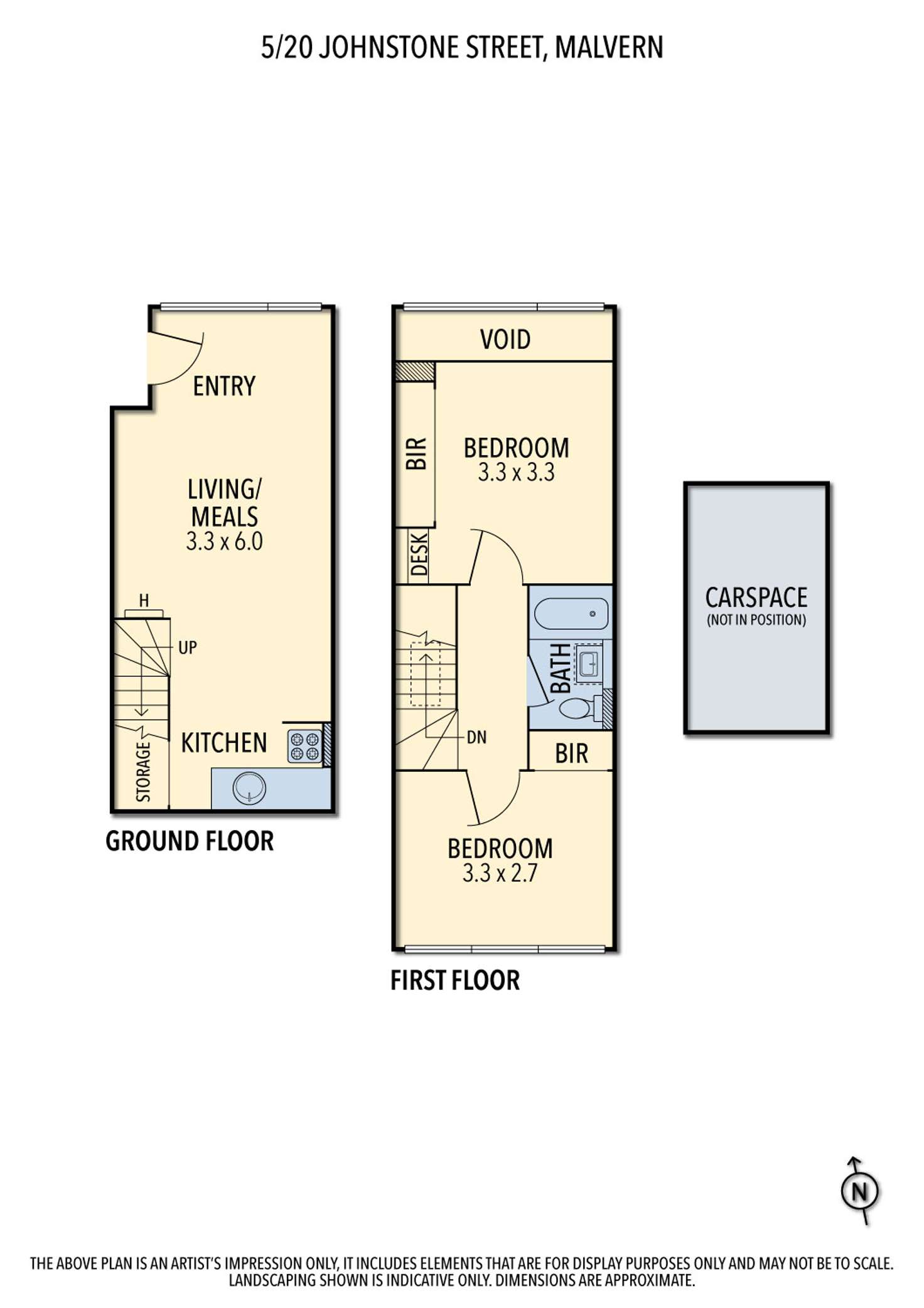 Floorplan of Homely apartment listing, 5/20 Johnstone Street, Malvern VIC 3144