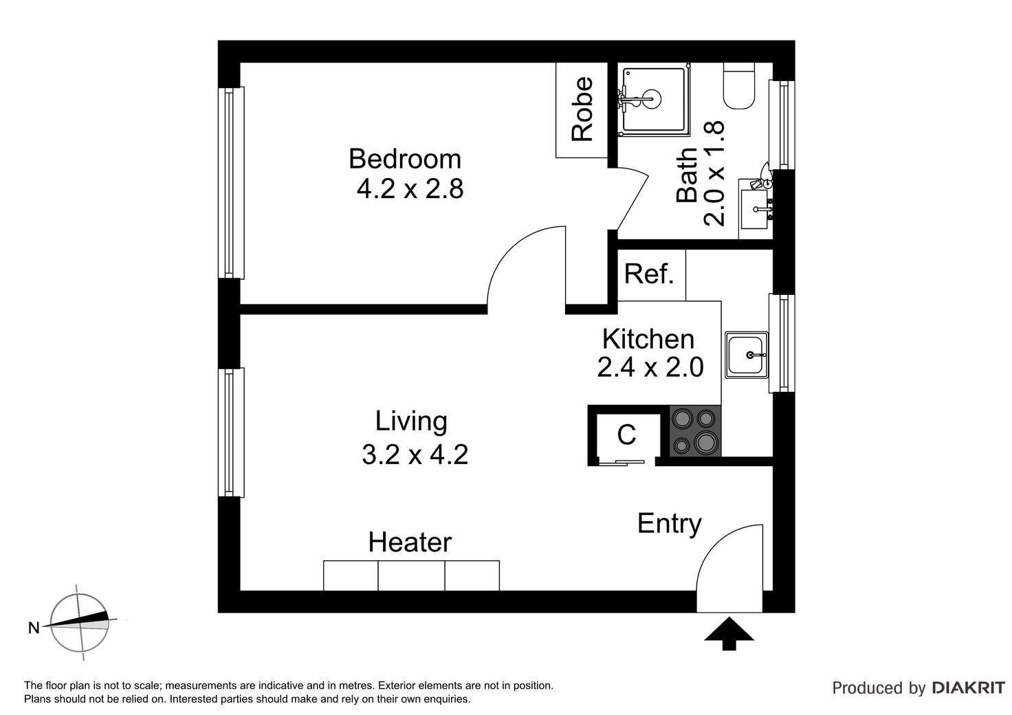 Floorplan of Homely apartment listing, 4/112 Punt Road, Prahran VIC 3181