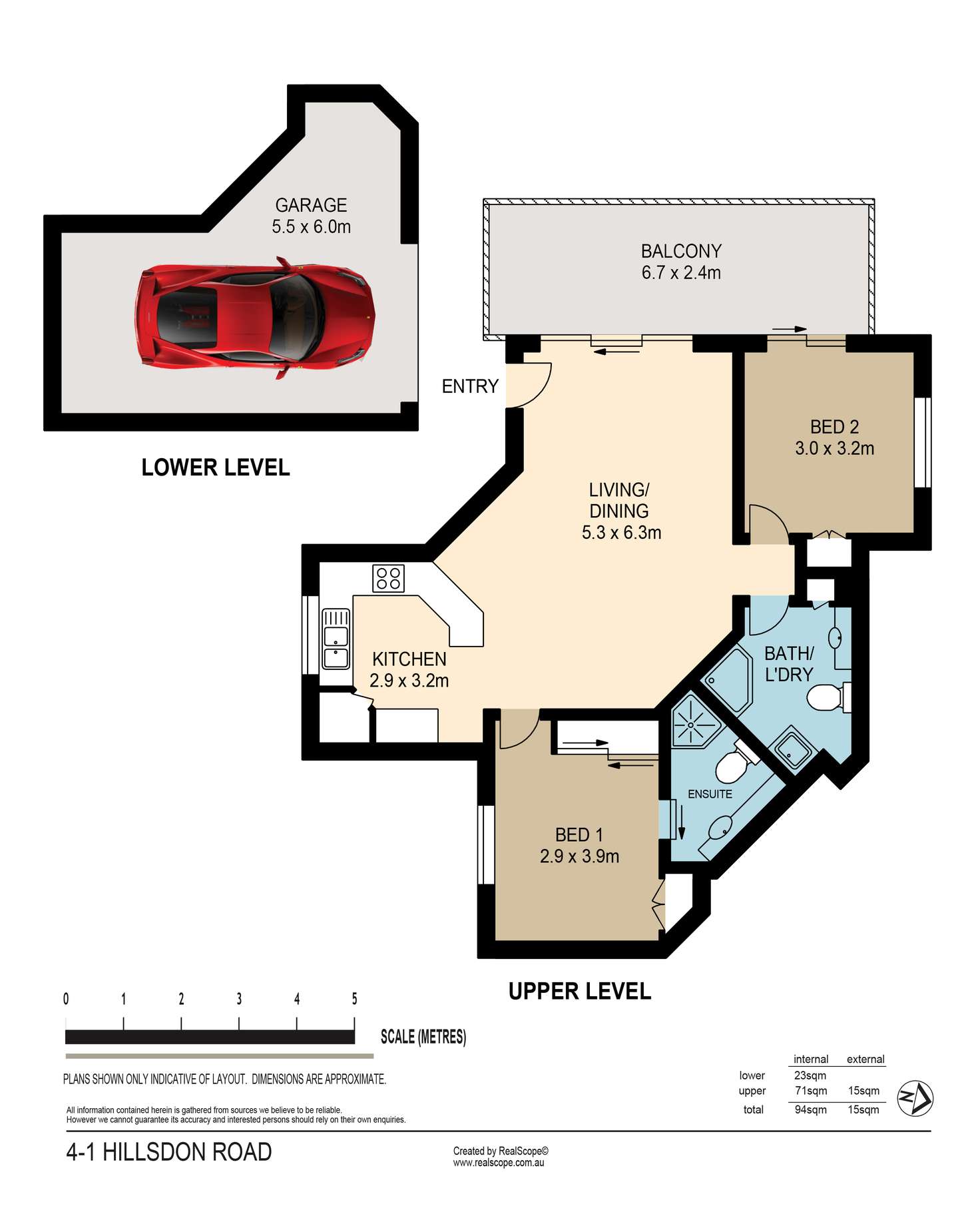 Floorplan of Homely unit listing, 4/1 Hillsdon Road, Taringa QLD 4068