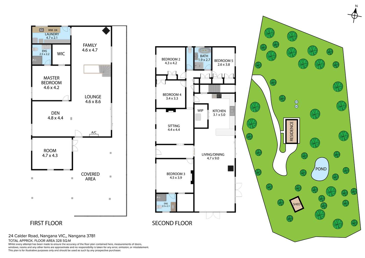 Floorplan of Homely house listing, 24 Calder Road, Nangana VIC 3781