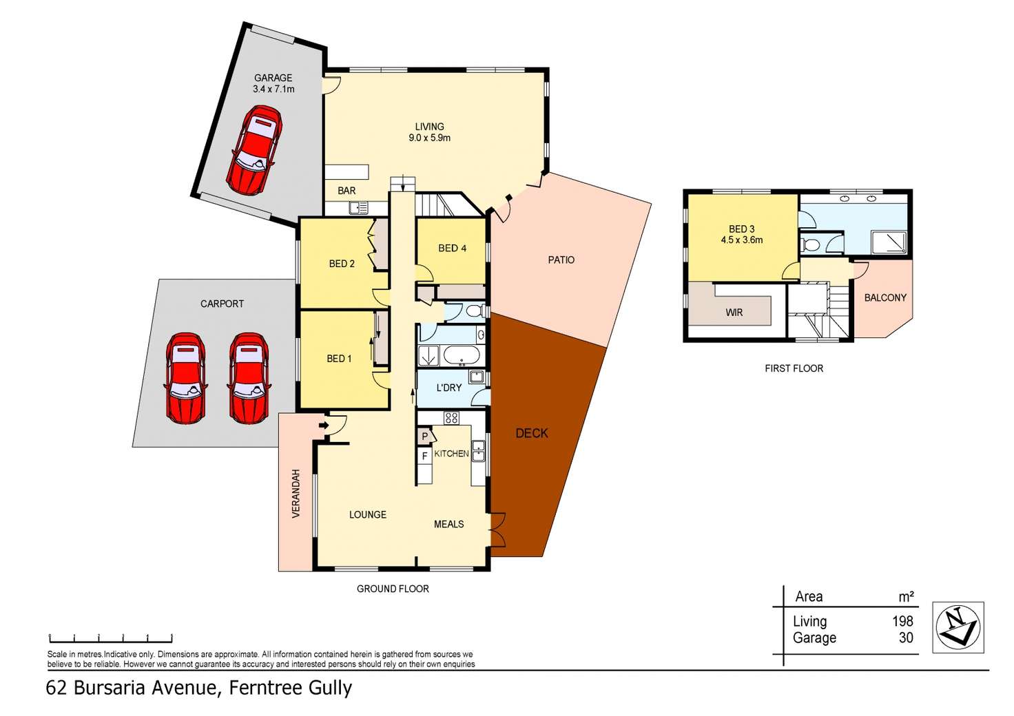 Floorplan of Homely house listing, 62 Bursaria Avenue, Ferntree Gully VIC 3156