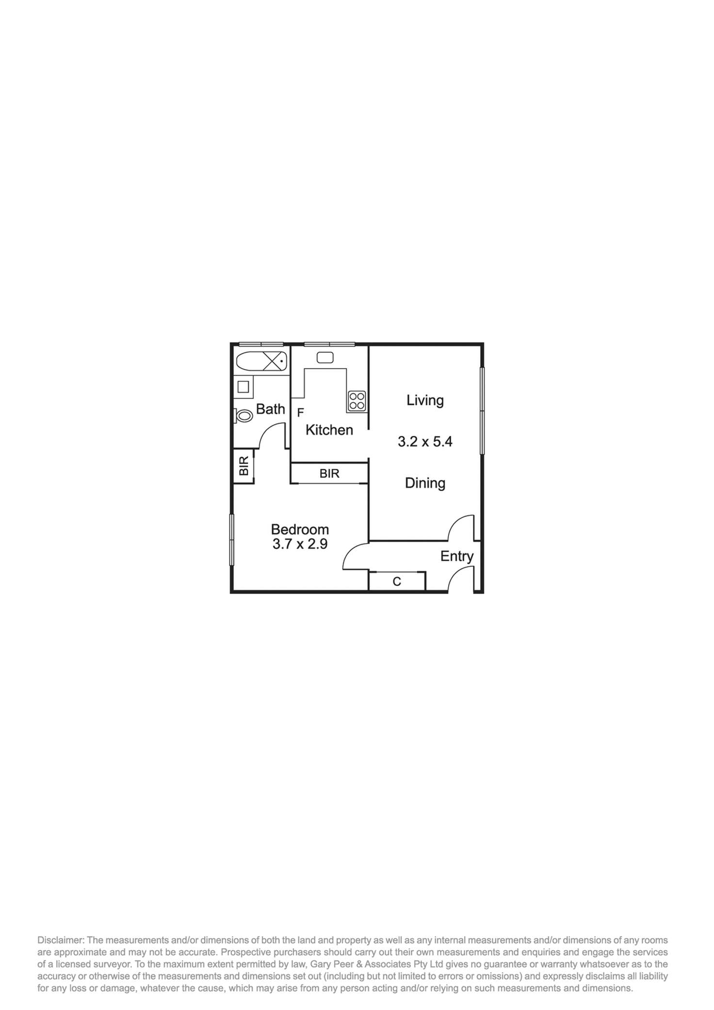 Floorplan of Homely apartment listing, 12/29 Kooyong Road, Armadale VIC 3143
