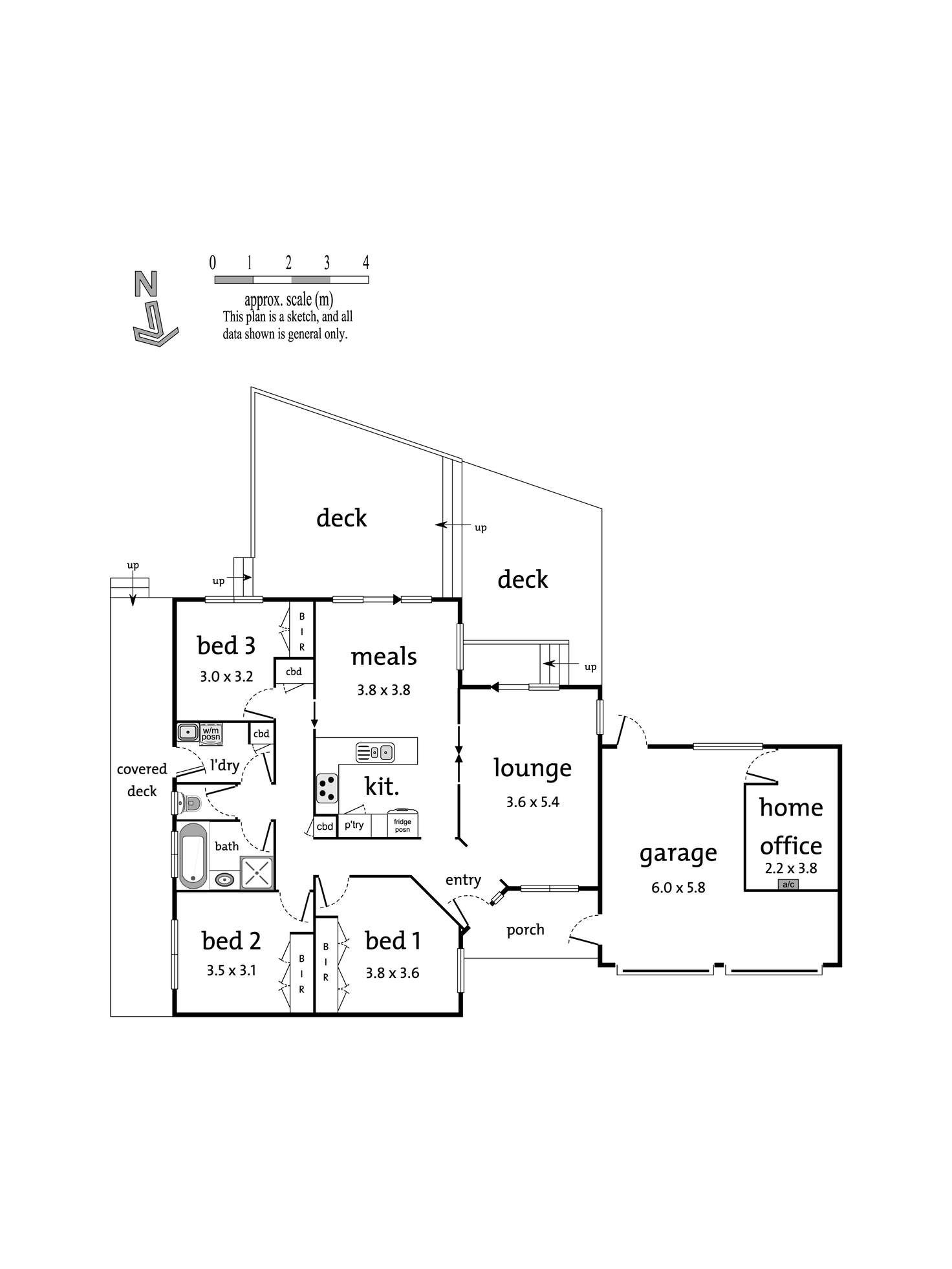 Floorplan of Homely unit listing, 3/8 Shasta Avenue, Ringwood East VIC 3135