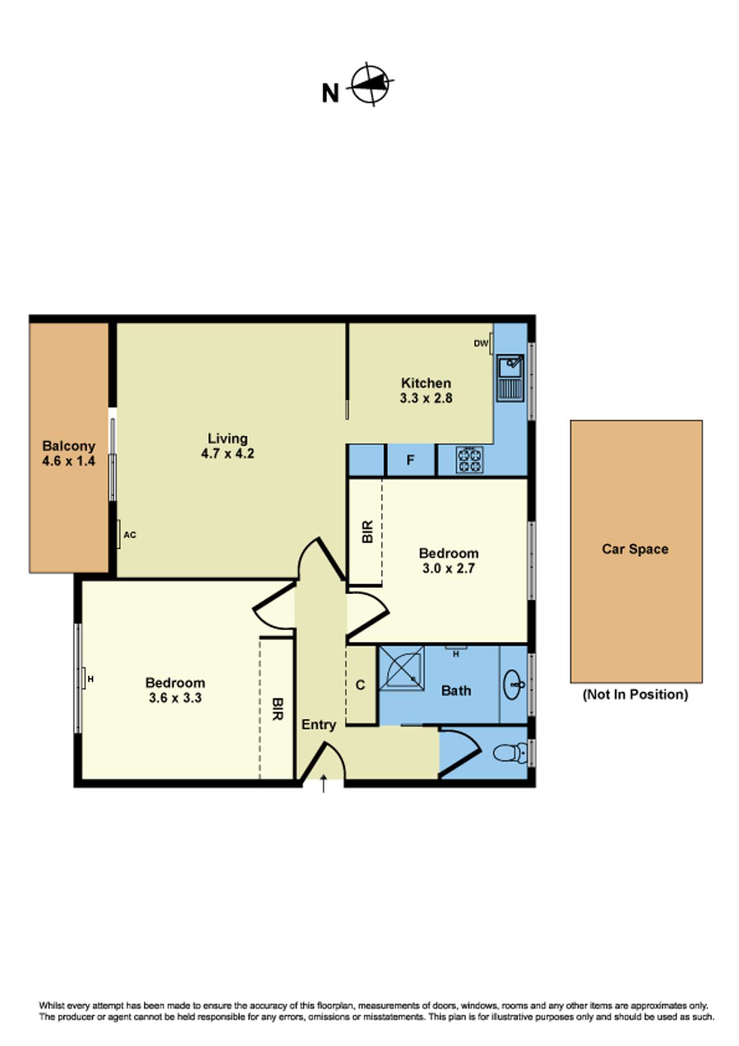Floorplan of Homely apartment listing, 8/77 Dover Road, Williamstown VIC 3016