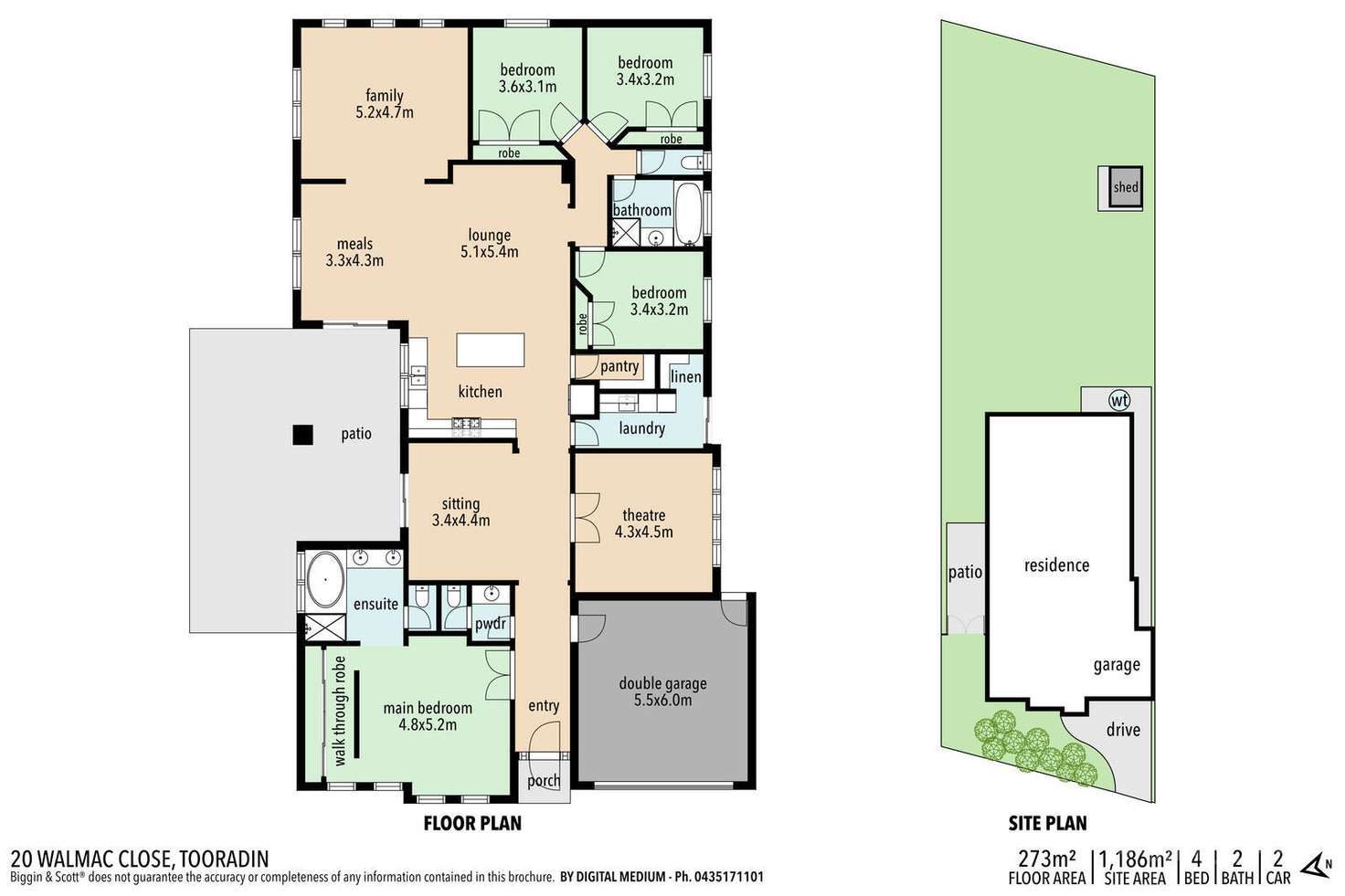 Floorplan of Homely house listing, 20 Walmac Close, Tooradin VIC 3980