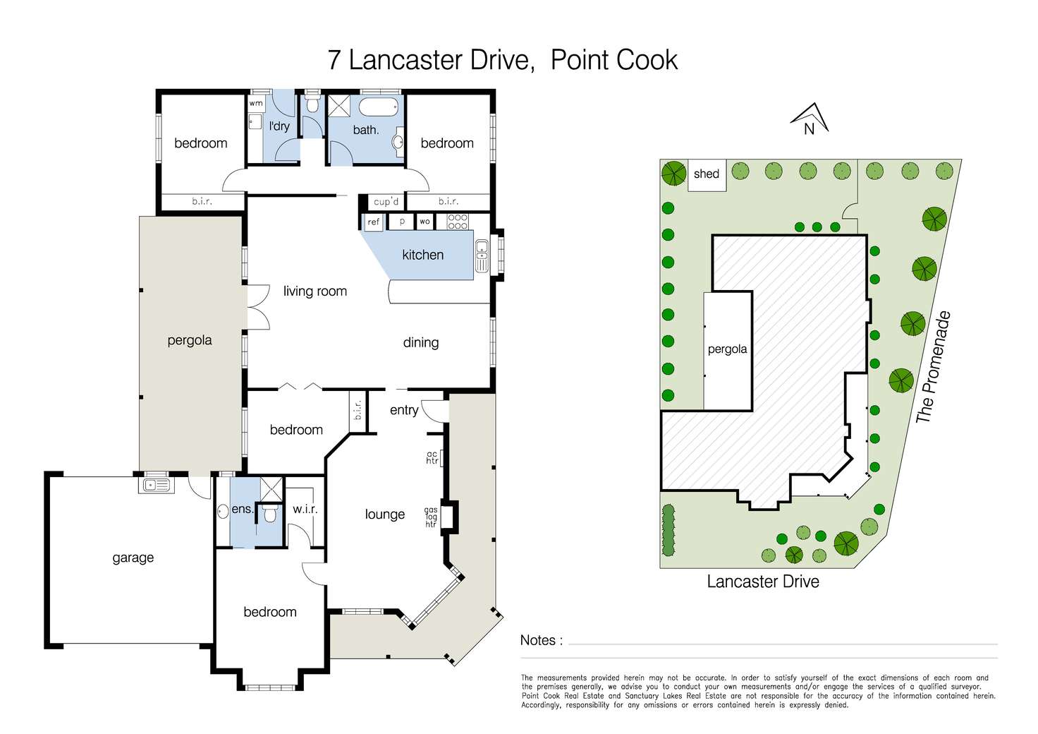 Floorplan of Homely house listing, 7 Lancaster Drive, Point Cook VIC 3030