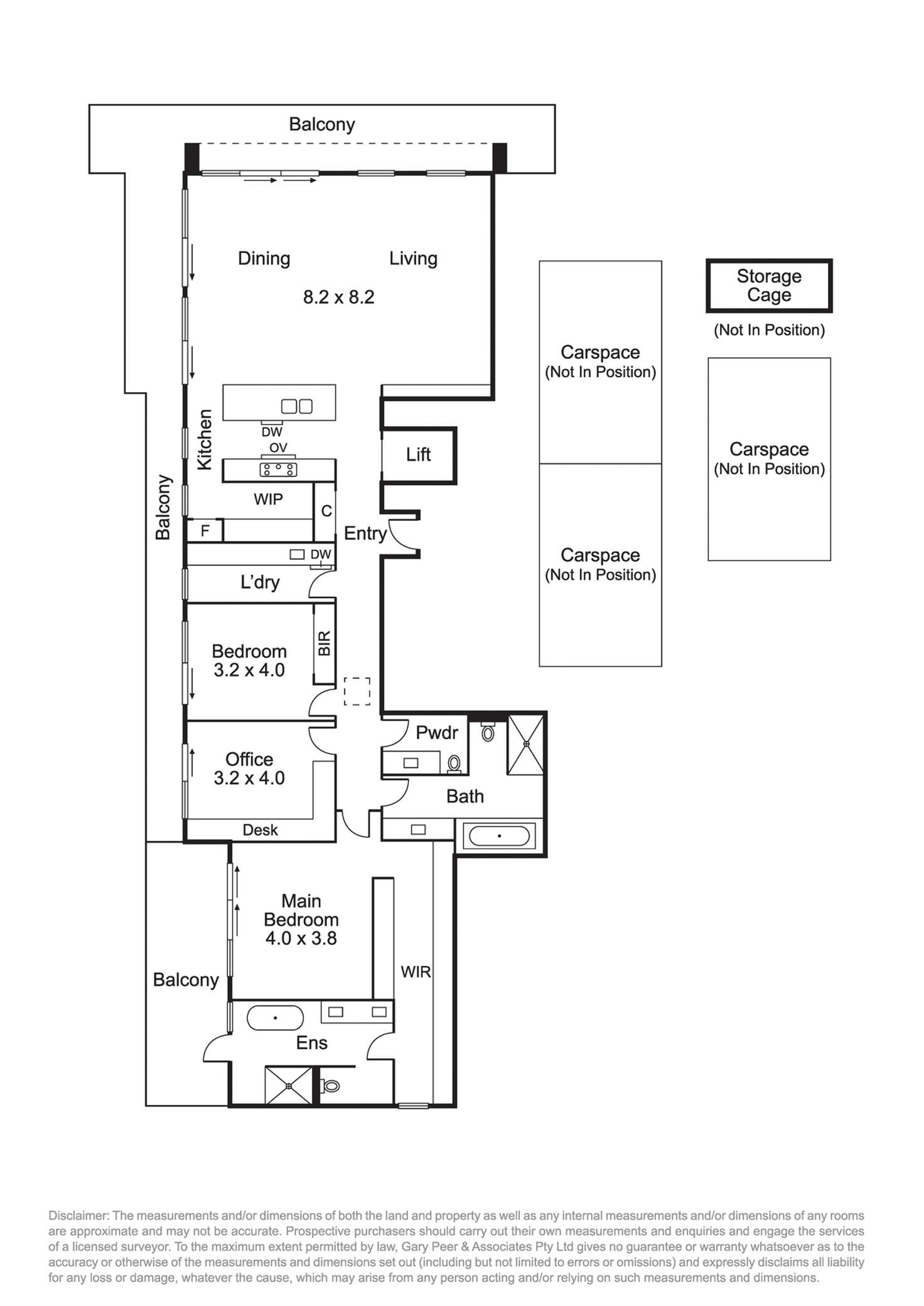 Floorplan of Homely apartment listing, 301/232 Wattletree Road, Malvern VIC 3144
