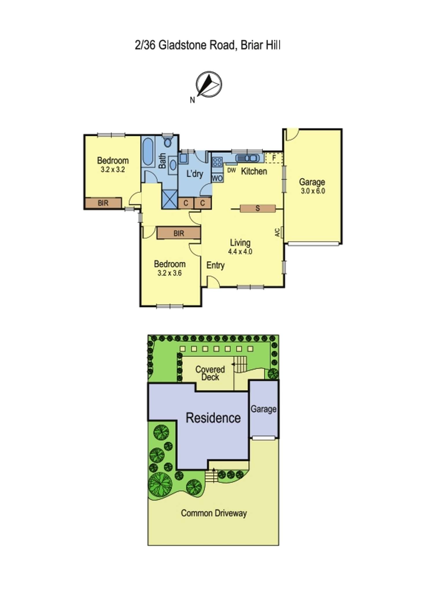 Floorplan of Homely unit listing, 2/36 Gladstone Road, Briar Hill VIC 3088