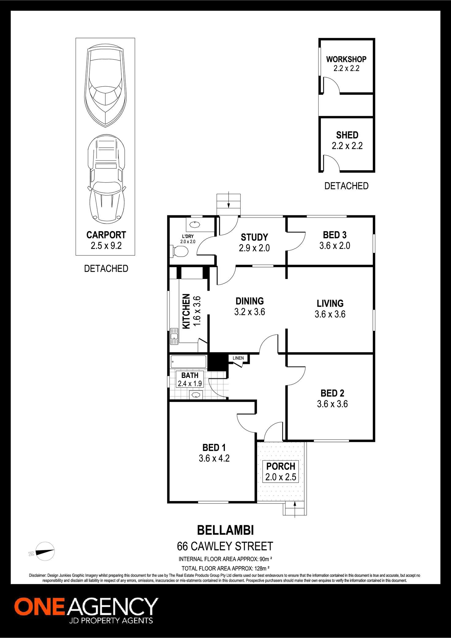 Floorplan of Homely house listing, 66 Cawley Street, Bellambi NSW 2518