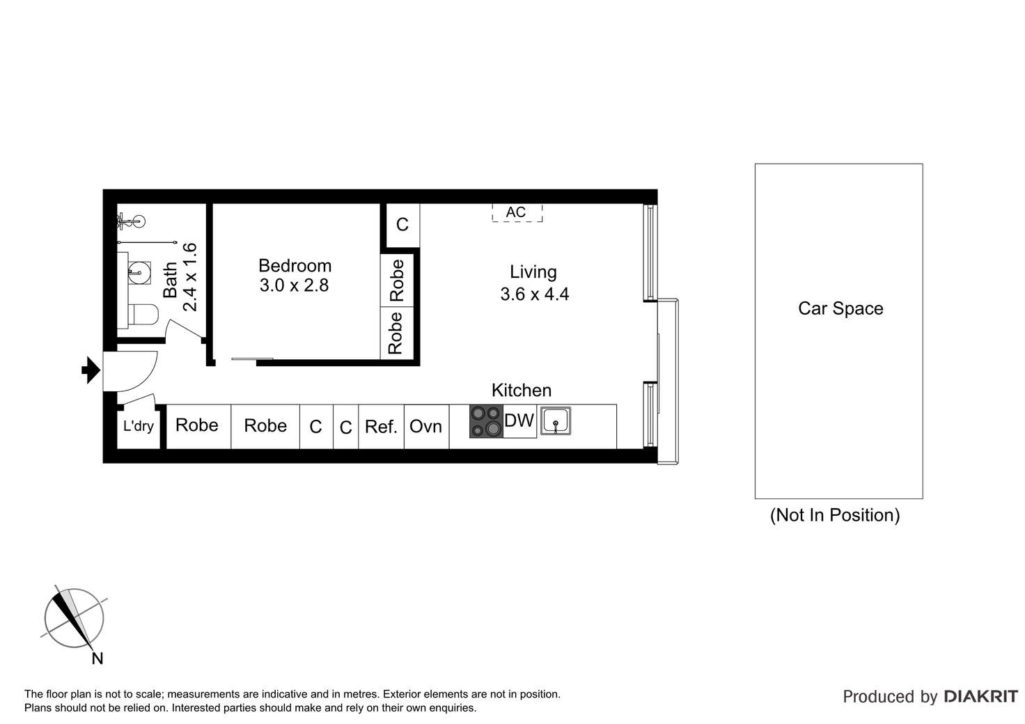 Floorplan of Homely apartment listing, 214/173 Barkly Street, St Kilda VIC 3182