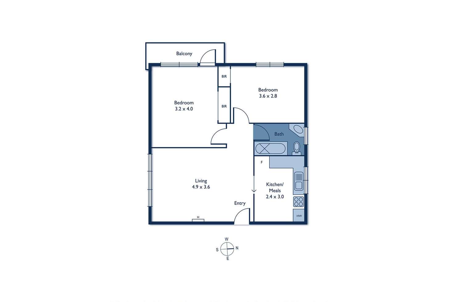 Floorplan of Homely apartment listing, 12/47 Yerrin Street, Balwyn VIC 3103