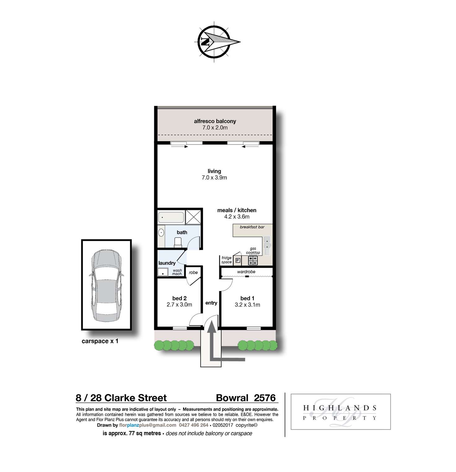 Floorplan of Homely unit listing, 8/28 Clarke Street, Bowral NSW 2576