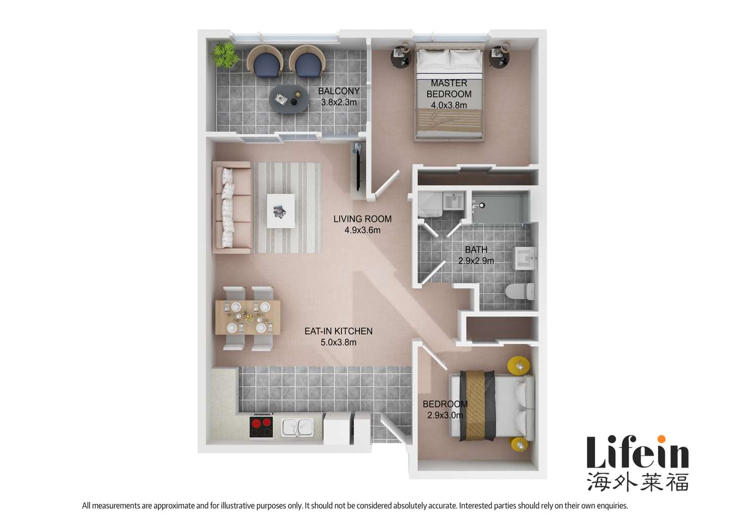 Floorplan of Homely apartment listing, 906/55 Merchant Street, Docklands VIC 3008