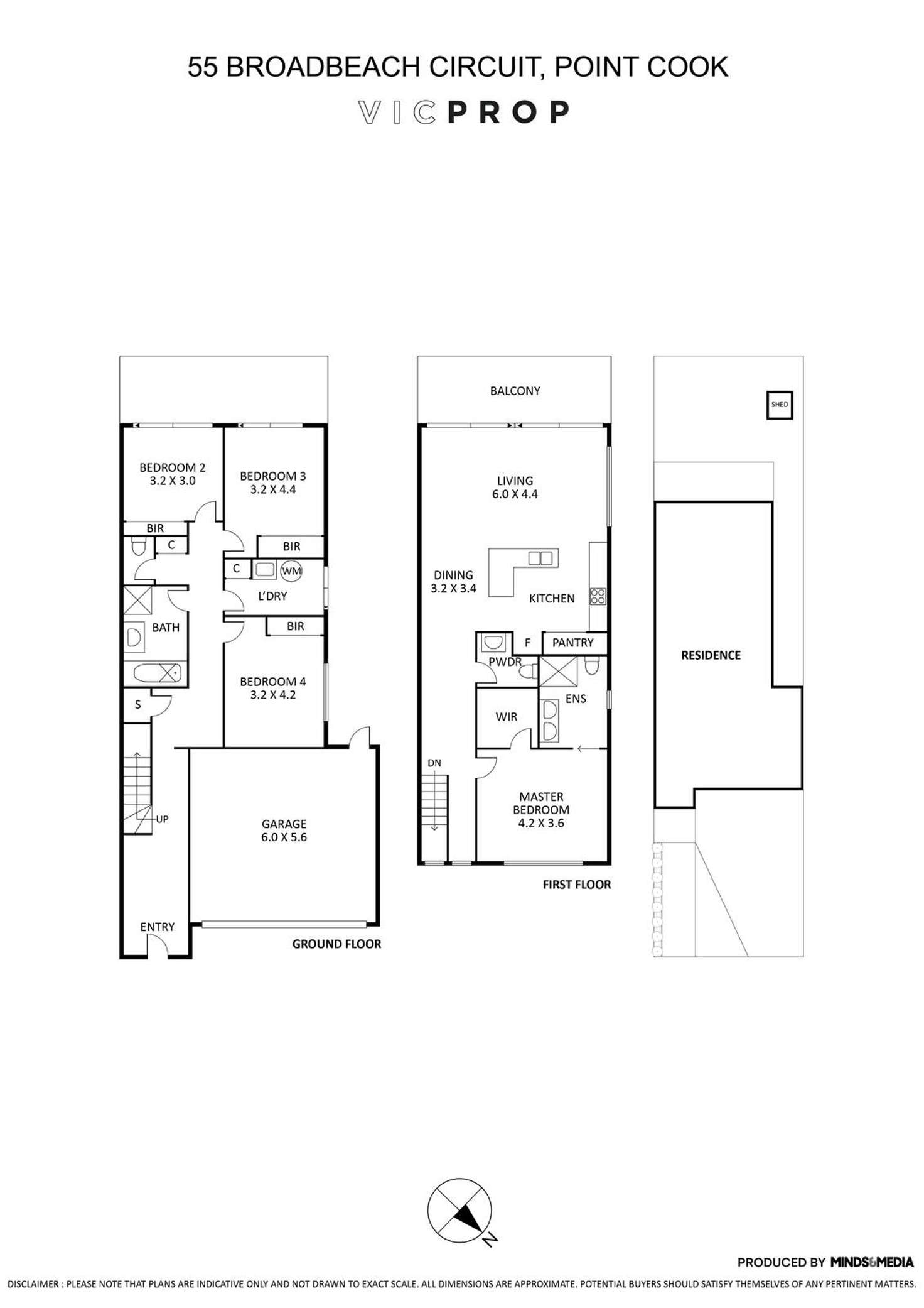 Floorplan of Homely townhouse listing, 55 Broadbeach Circuit, Sanctuary Lakes VIC 3030