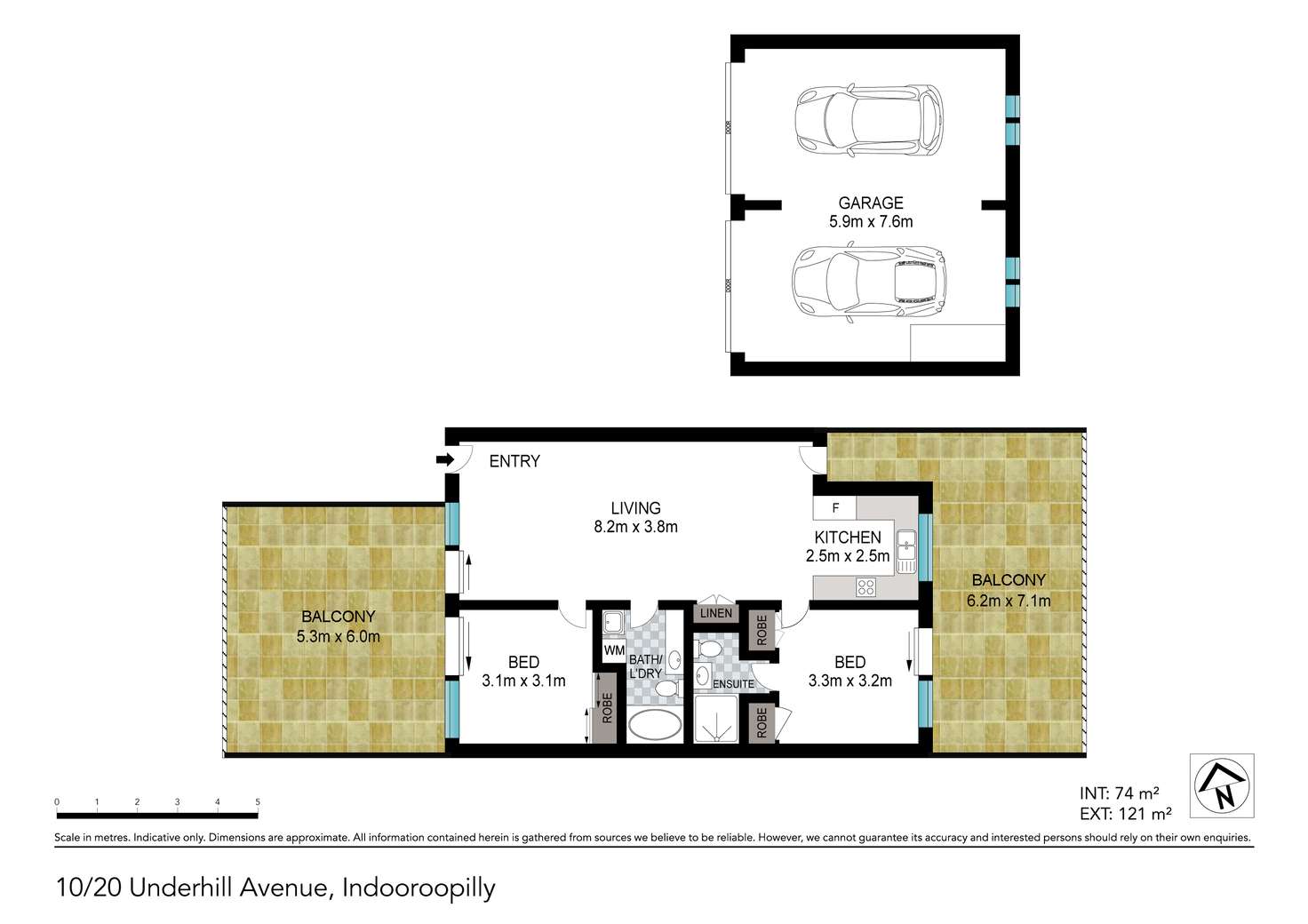 Floorplan of Homely unit listing, 10/20 Underhill Avenue, Indooroopilly QLD 4068