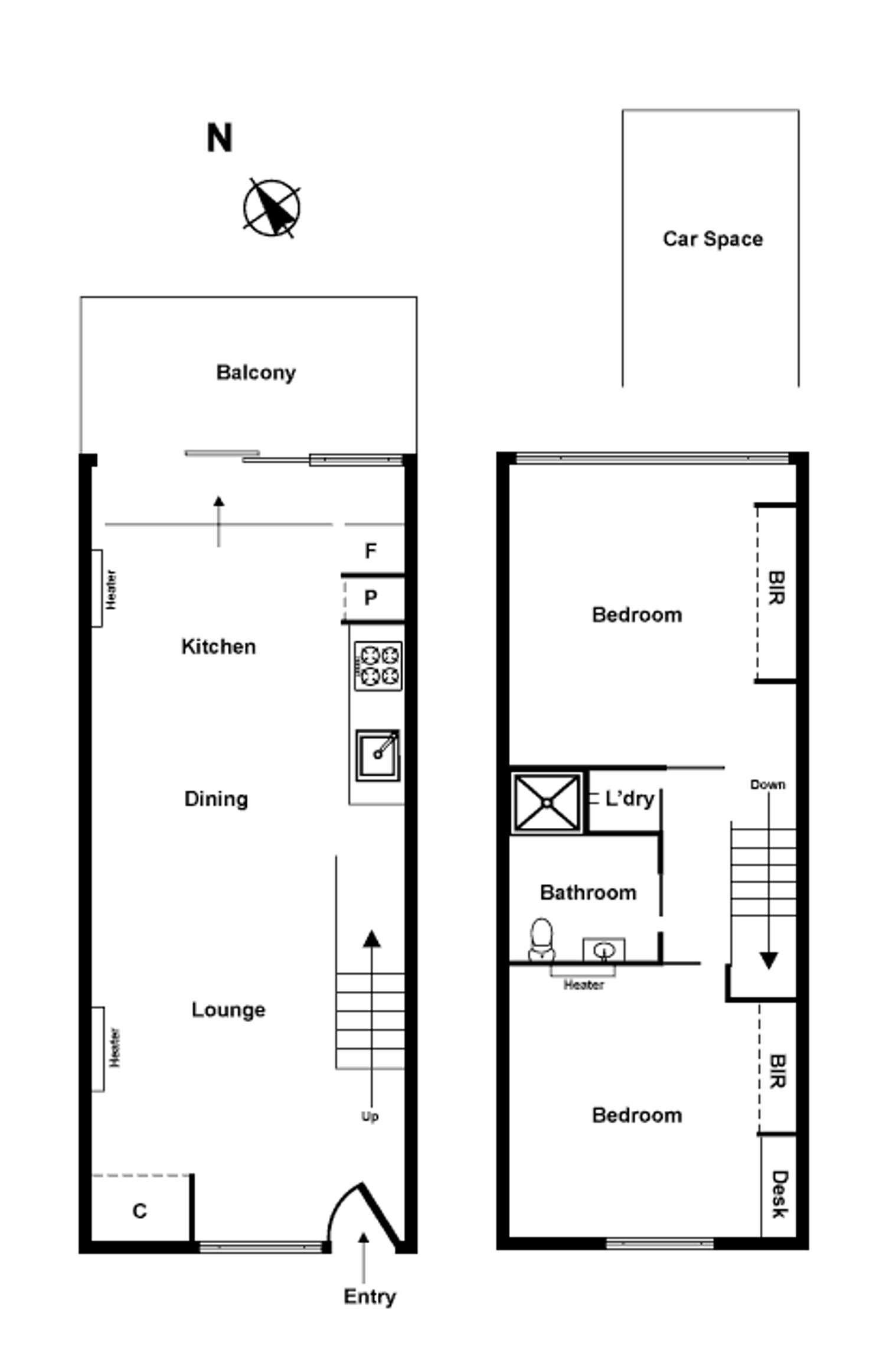Floorplan of Homely apartment listing, 5/91 Wellington Street, St Kilda VIC 3182