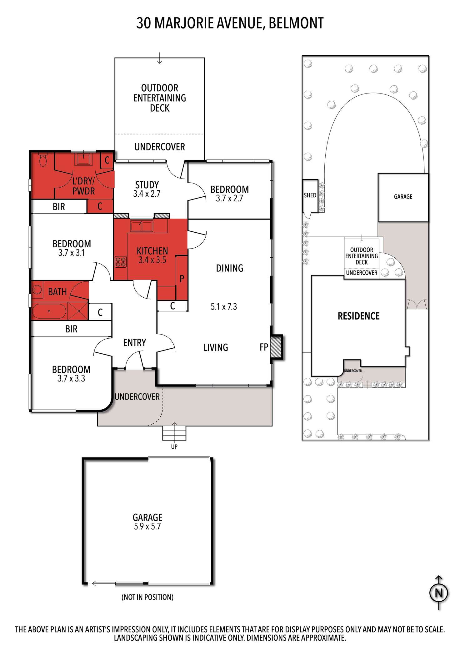Floorplan of Homely house listing, 30 Marjorie Avenue, Belmont VIC 3216