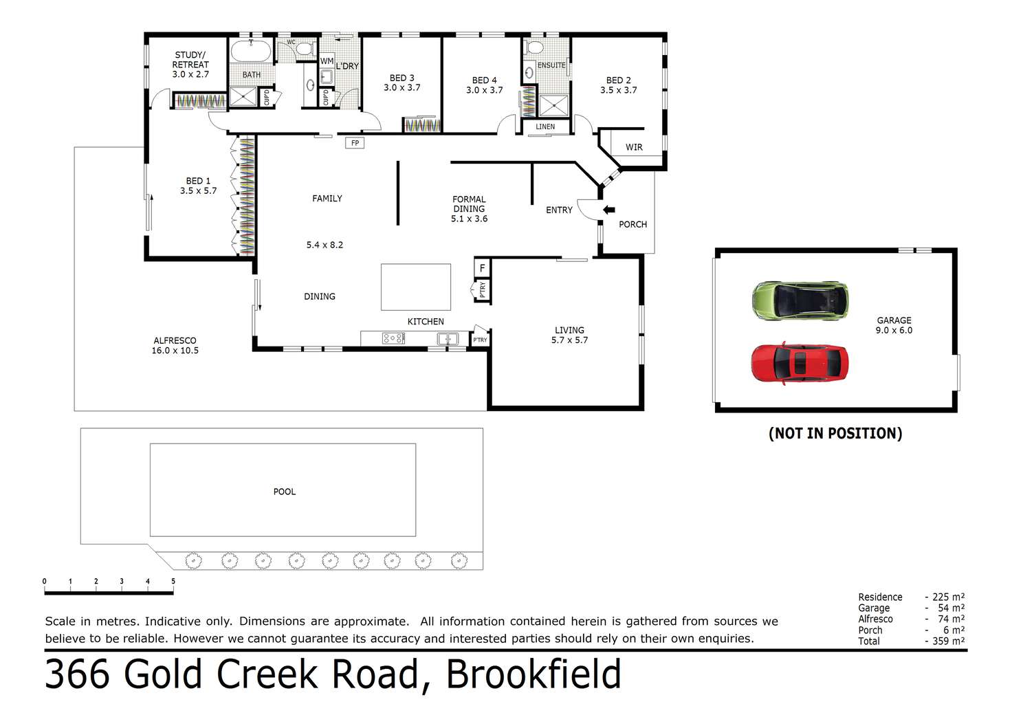 Floorplan of Homely house listing, 366 Gold Creek Road, Brookfield QLD 4069
