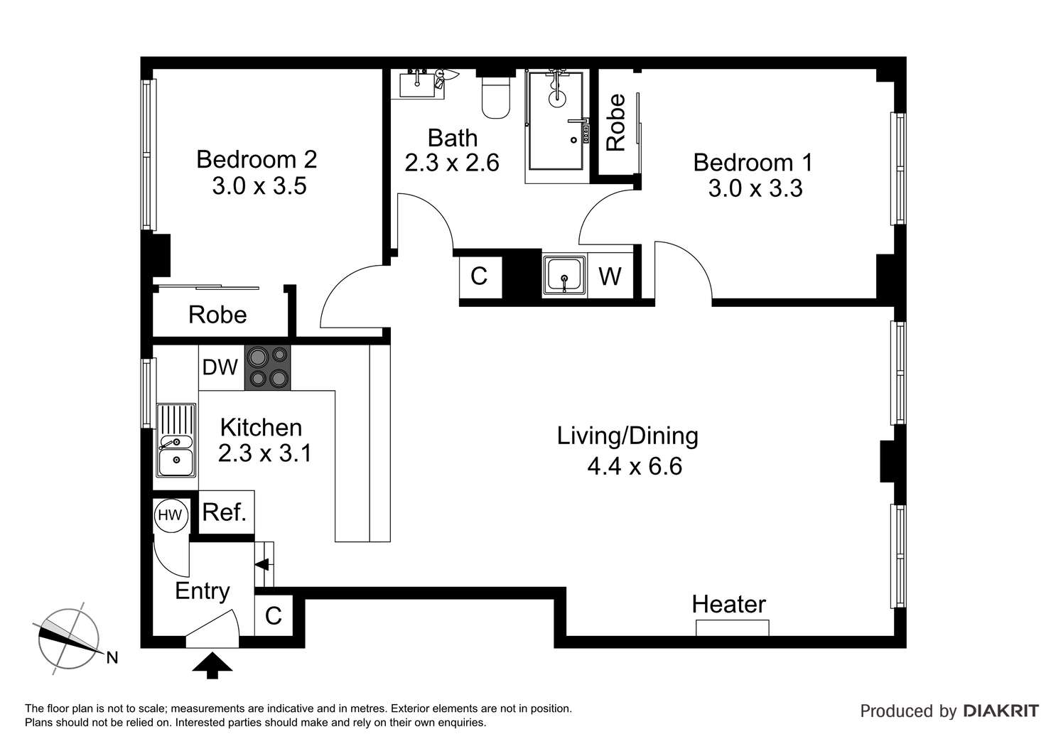 Floorplan of Homely apartment listing, 105/166 Flinders Street, Melbourne VIC 3000