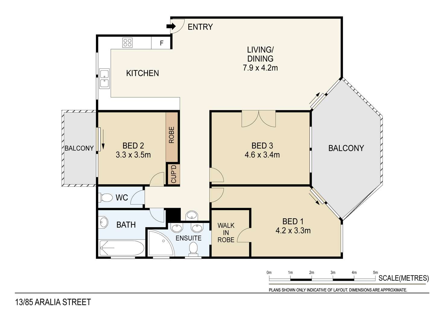 Floorplan of Homely apartment listing, 13/85 Aralia Street, Rapid Creek NT 810