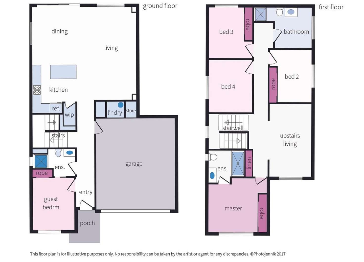 Floorplan of Homely house listing, 43 Heathcote Grove, Officer VIC 3809