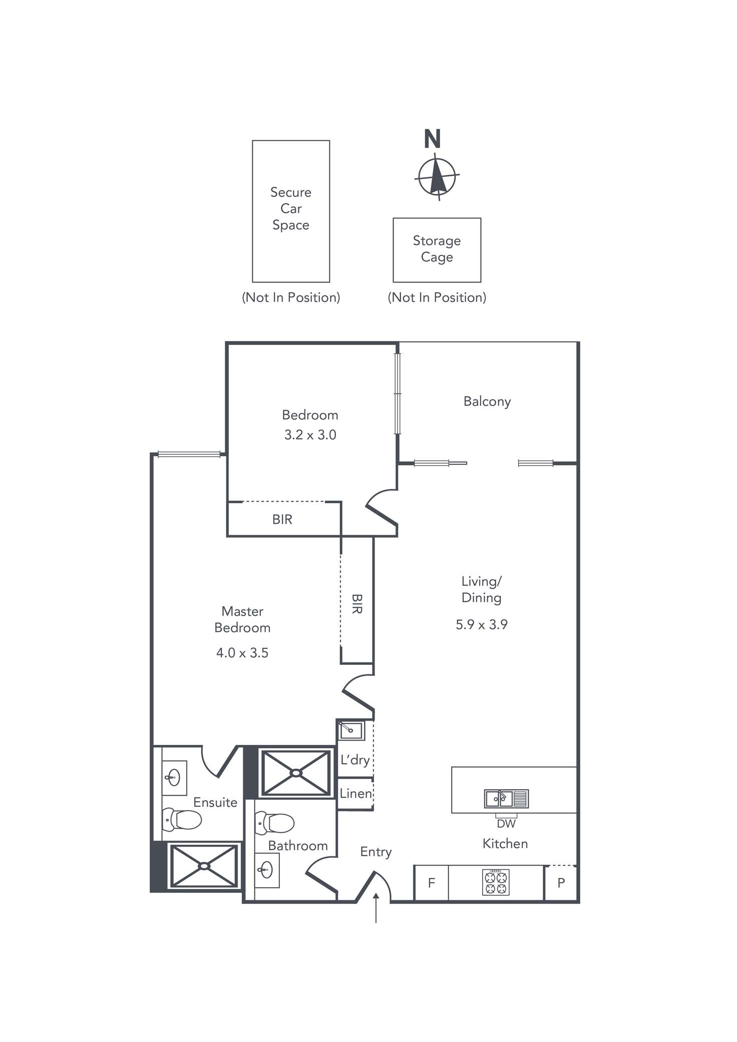 Floorplan of Homely apartment listing, 105/18 Railway Crescent, Hampton VIC 3188