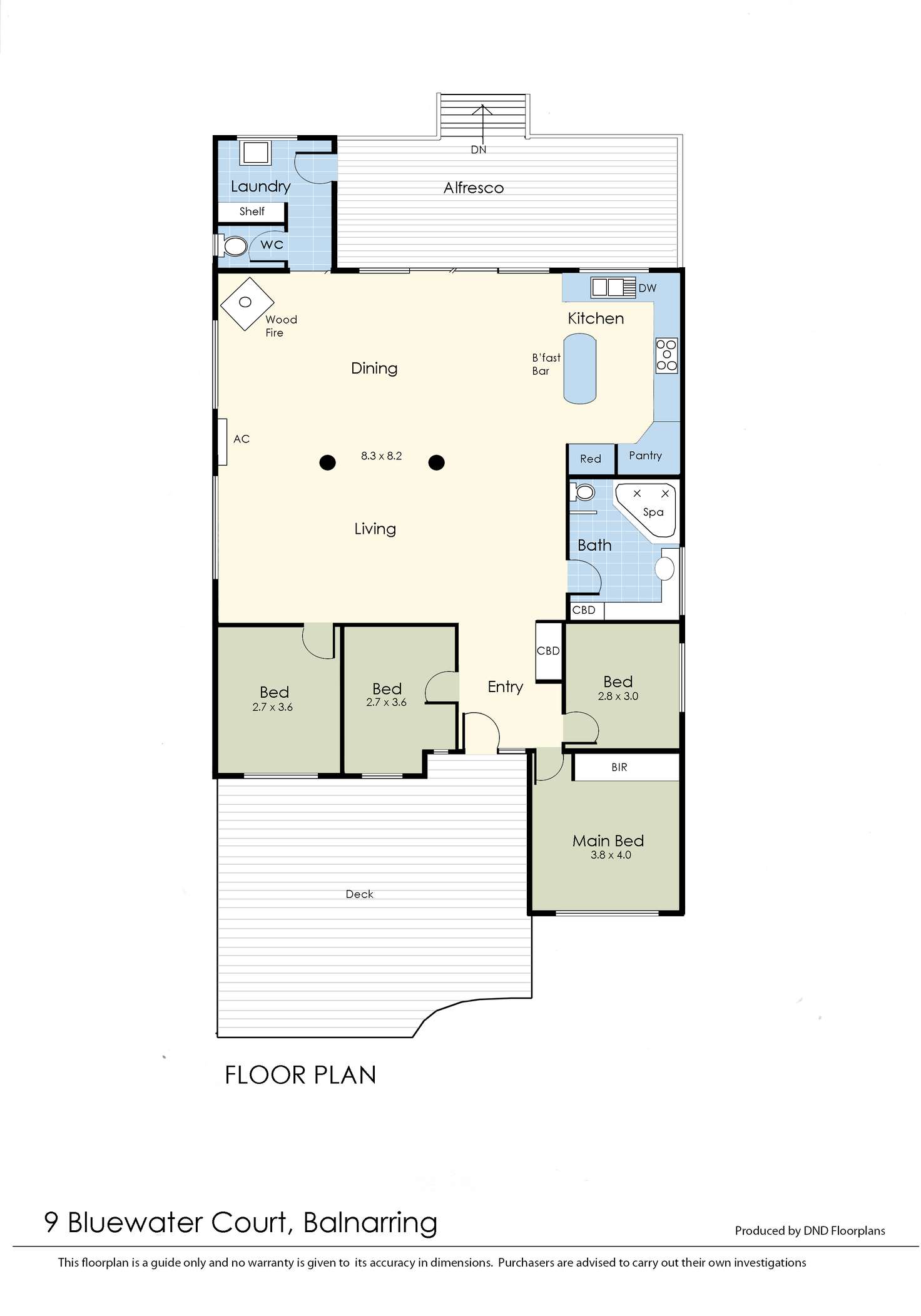 Floorplan of Homely house listing, 9 Bluewater Court, Balnarring VIC 3926