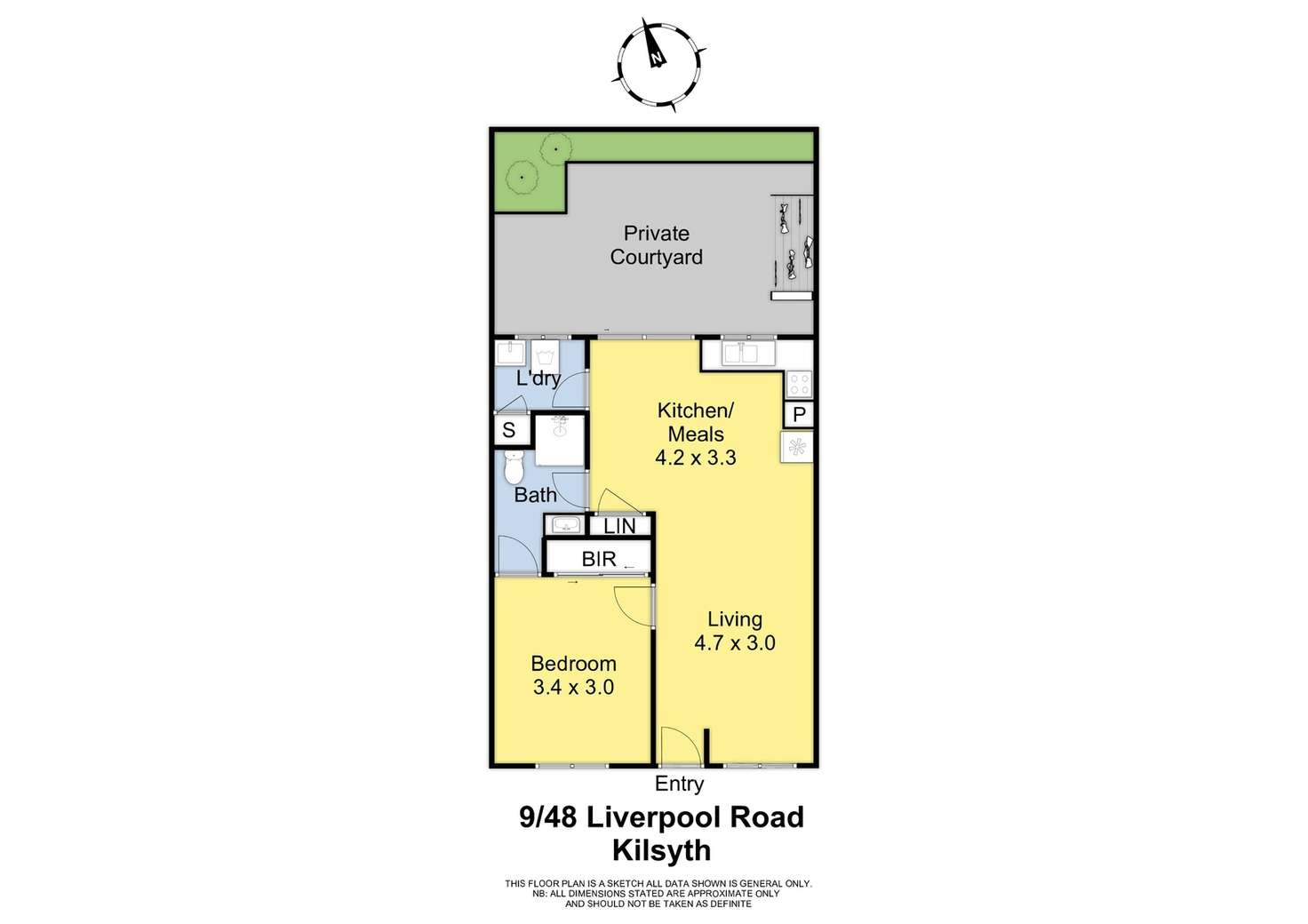 Floorplan of Homely unit listing, 9/48 Liverpool Road, Kilsyth VIC 3137