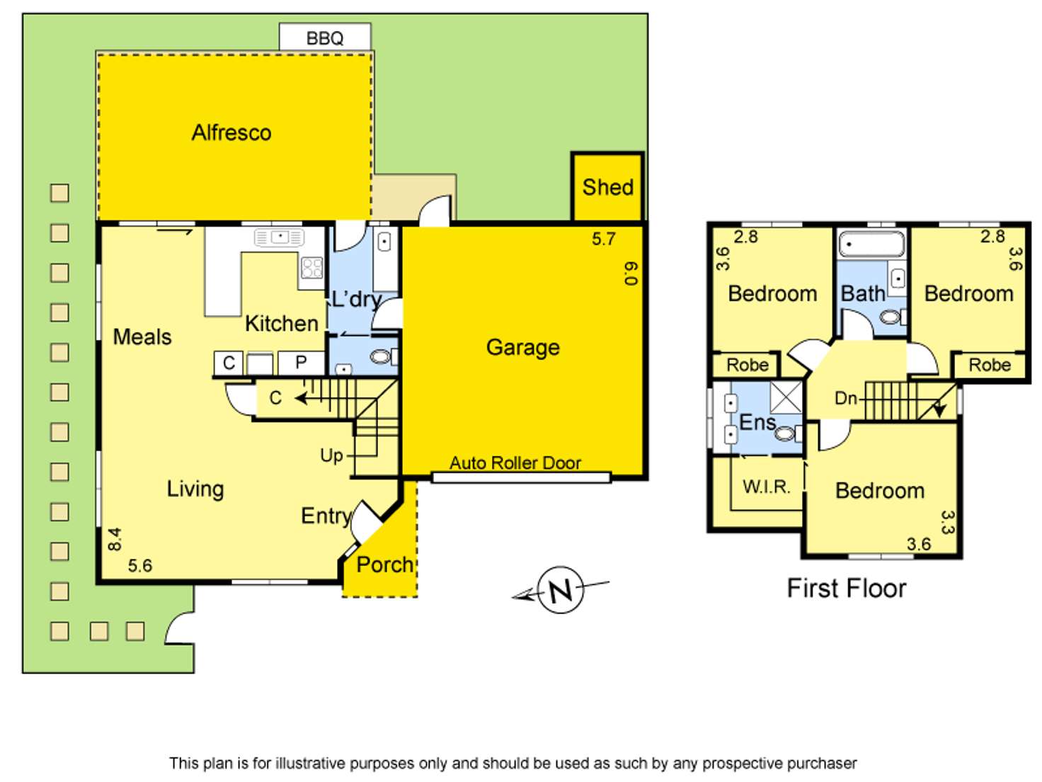 Floorplan of Homely townhouse listing, 3/12 Adeline Street, Greensborough VIC 3088