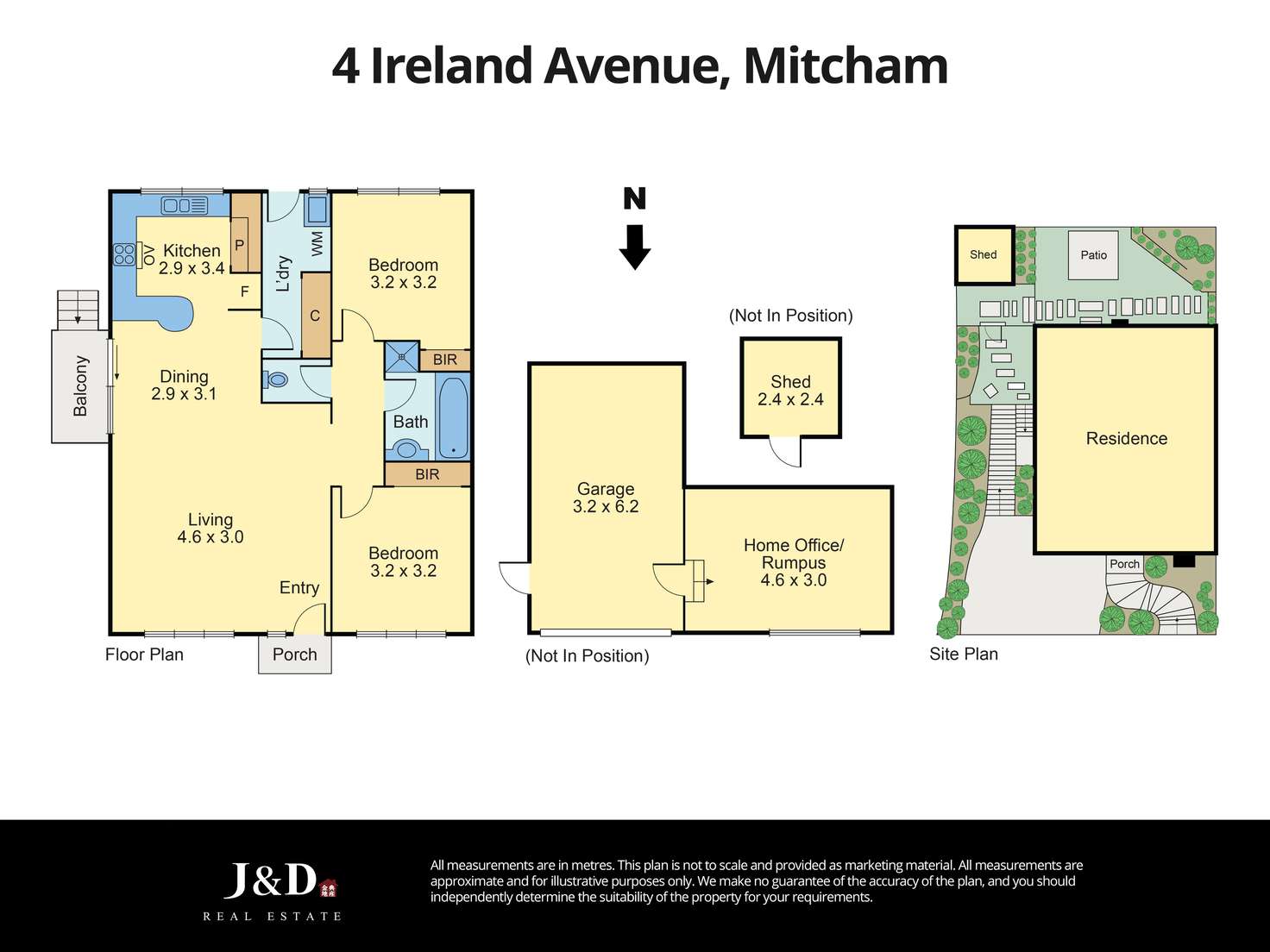 Floorplan of Homely house listing, 4 Ireland Avenue, Mitcham VIC 3132