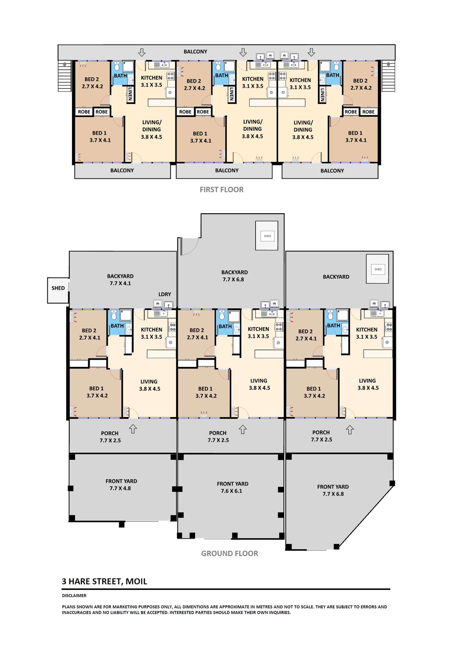 Floorplan of Homely blockOfUnits listing, 3 Hare Street, Moil NT 810