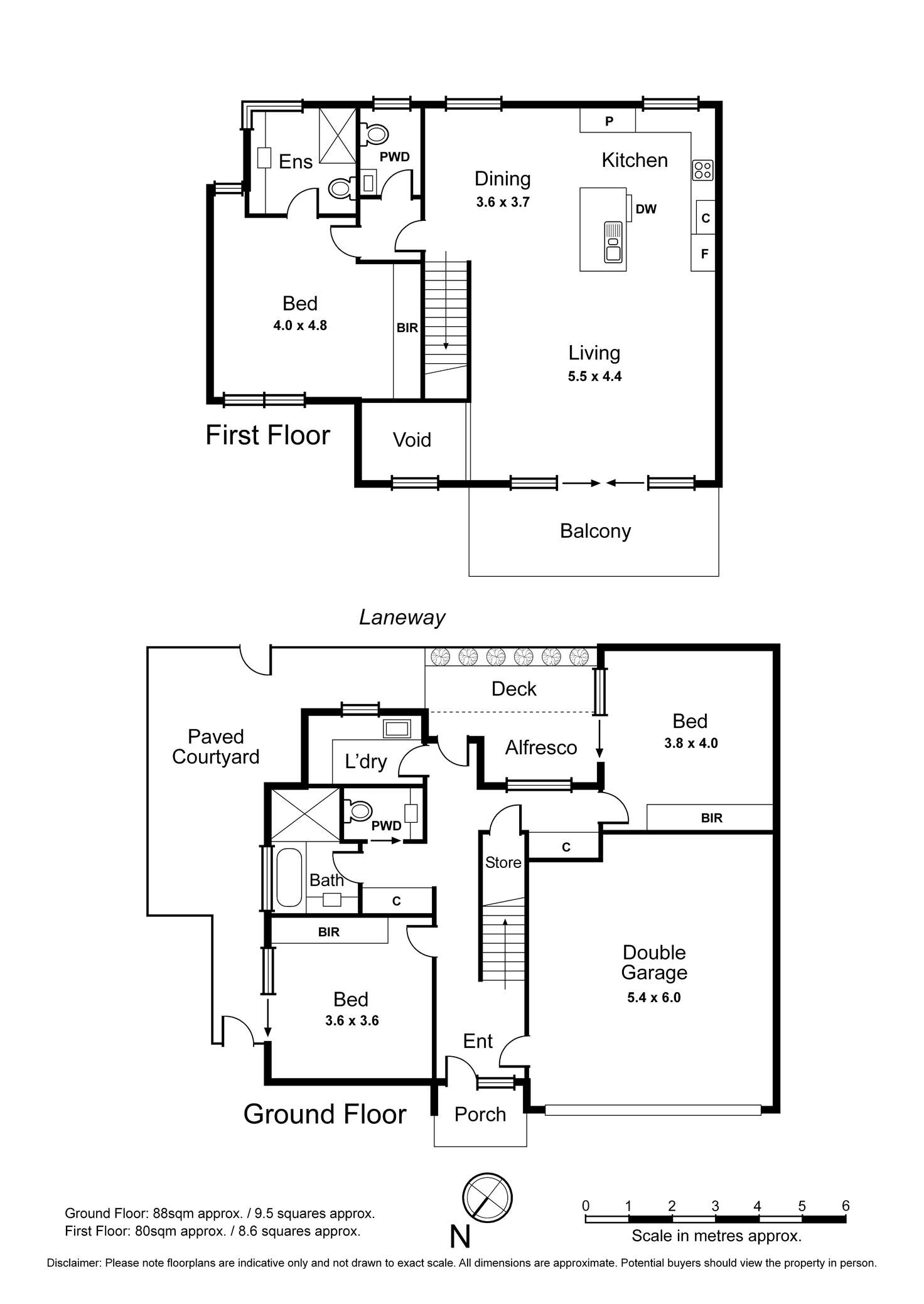 Floorplan of Homely townhouse listing, 3/2-3 Gracie Avenue, Edithvale VIC 3196