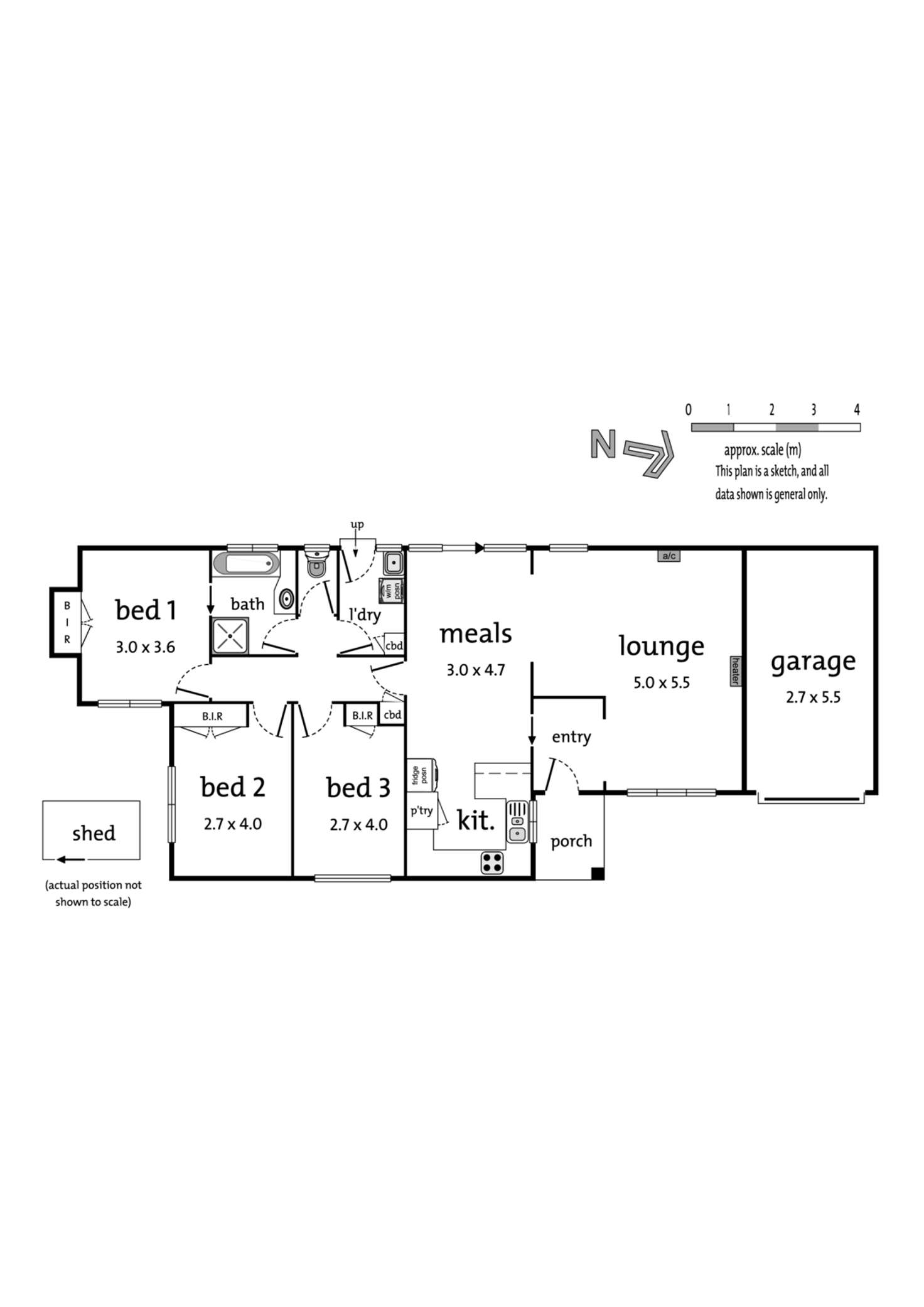 Floorplan of Homely unit listing, 2/17 Florence Avenue, Berwick VIC 3806